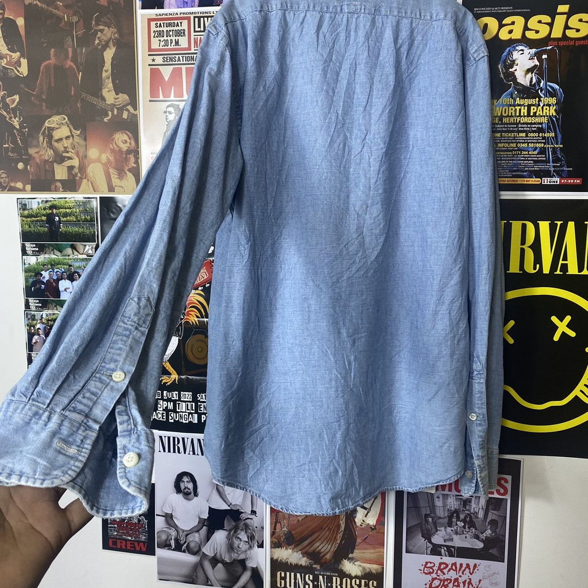 Ralph Lauren Vintage Polo Ralph Lauren Blue Washed Denim Style Shirt Size US L / EU 52-54 / 3 - 8 Thumbnail