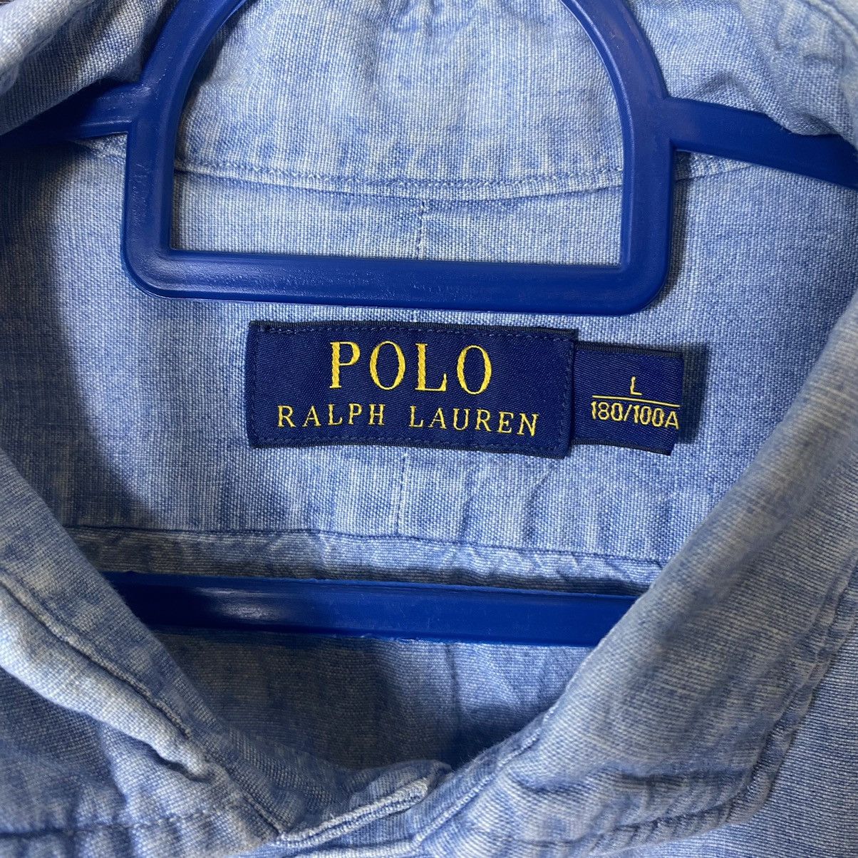 Ralph Lauren Vintage Polo Ralph Lauren Blue Washed Denim Style Shirt Size US L / EU 52-54 / 3 - 5 Thumbnail