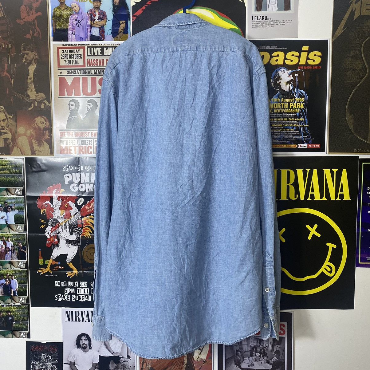 Ralph Lauren Vintage Polo Ralph Lauren Blue Washed Denim Style Shirt Size US L / EU 52-54 / 3 - 7 Thumbnail