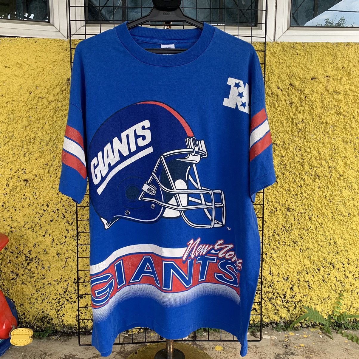 NFL Salem sportswear NFL New York Giants vintage 90s big print Size US XL / EU 56 / 4 - 1 Thumbnail