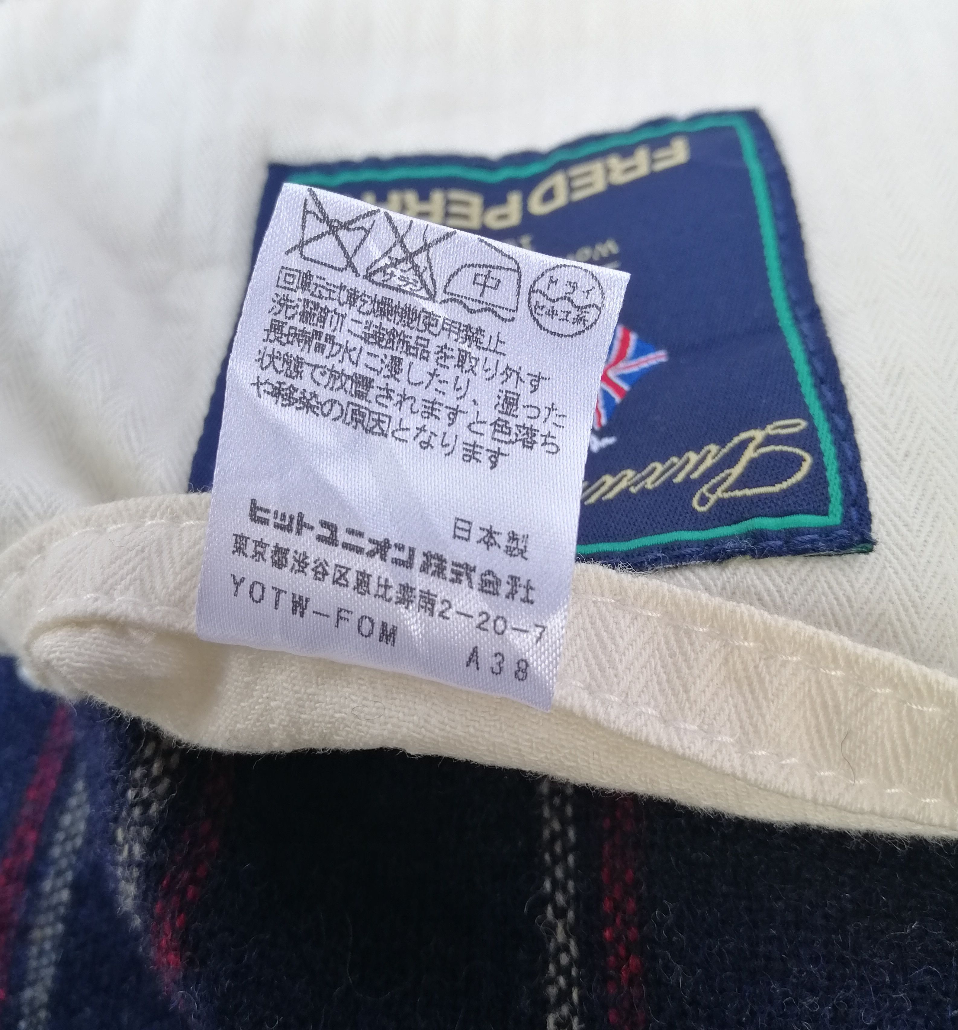Fred Perry FRED PERRY Japan Wool Fabric Striped Pattern Jacket Size US M / EU 48-50 / 2 - 16 Thumbnail