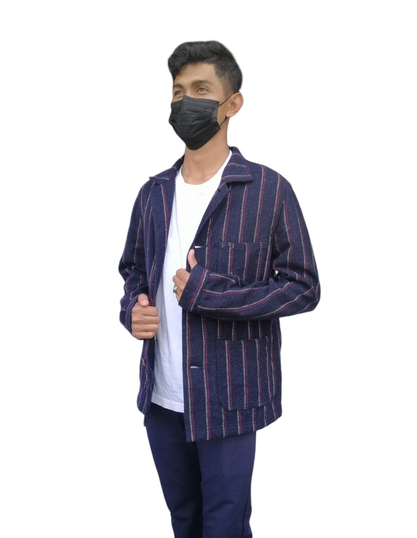 Fred Perry FRED PERRY Japan Wool Fabric Striped Pattern Jacket Size US M / EU 48-50 / 2 - 7 Thumbnail