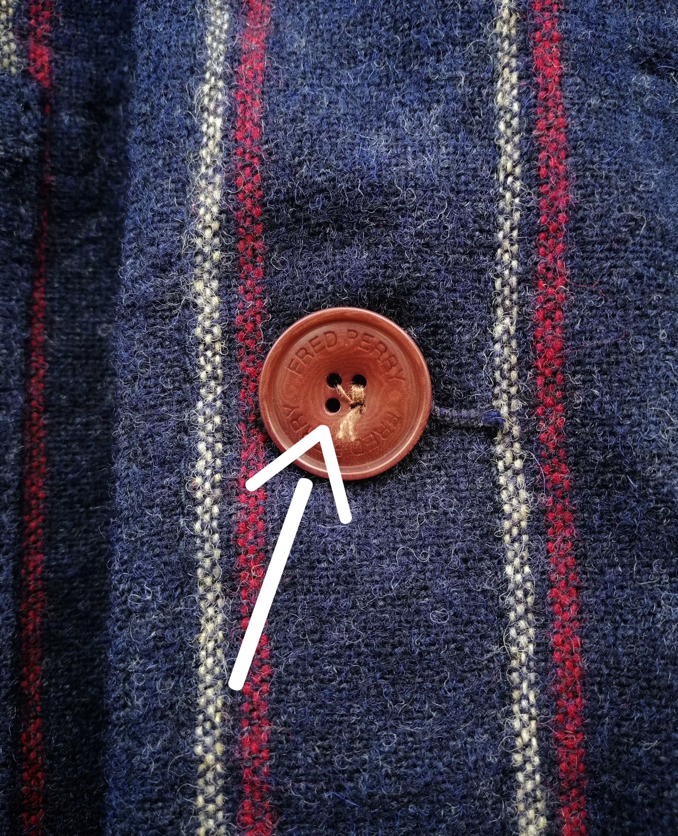 Fred Perry FRED PERRY Japan Wool Fabric Striped Pattern Jacket Size US M / EU 48-50 / 2 - 9 Thumbnail