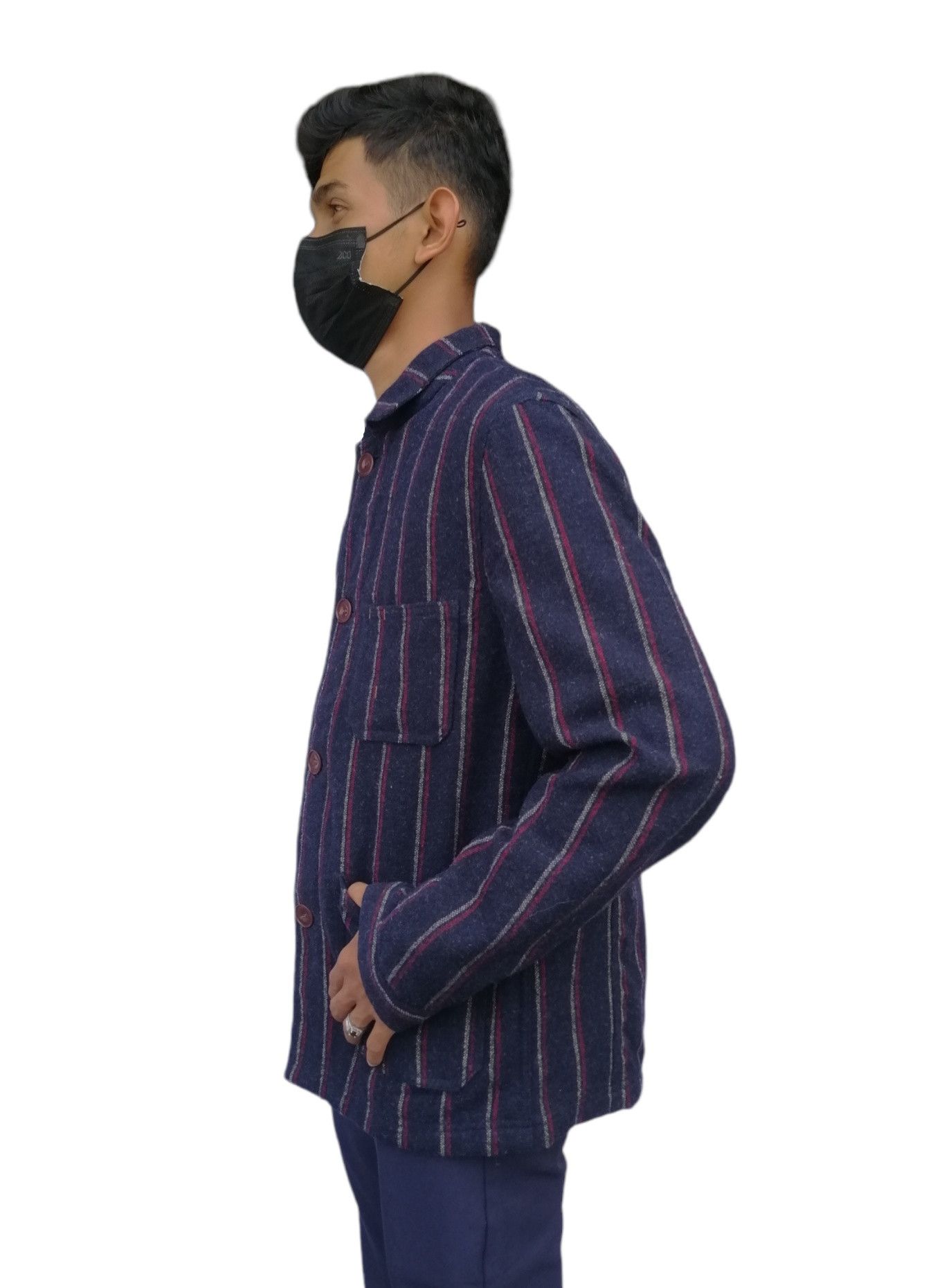 Fred Perry FRED PERRY Japan Wool Fabric Striped Pattern Jacket Size US M / EU 48-50 / 2 - 4 Thumbnail