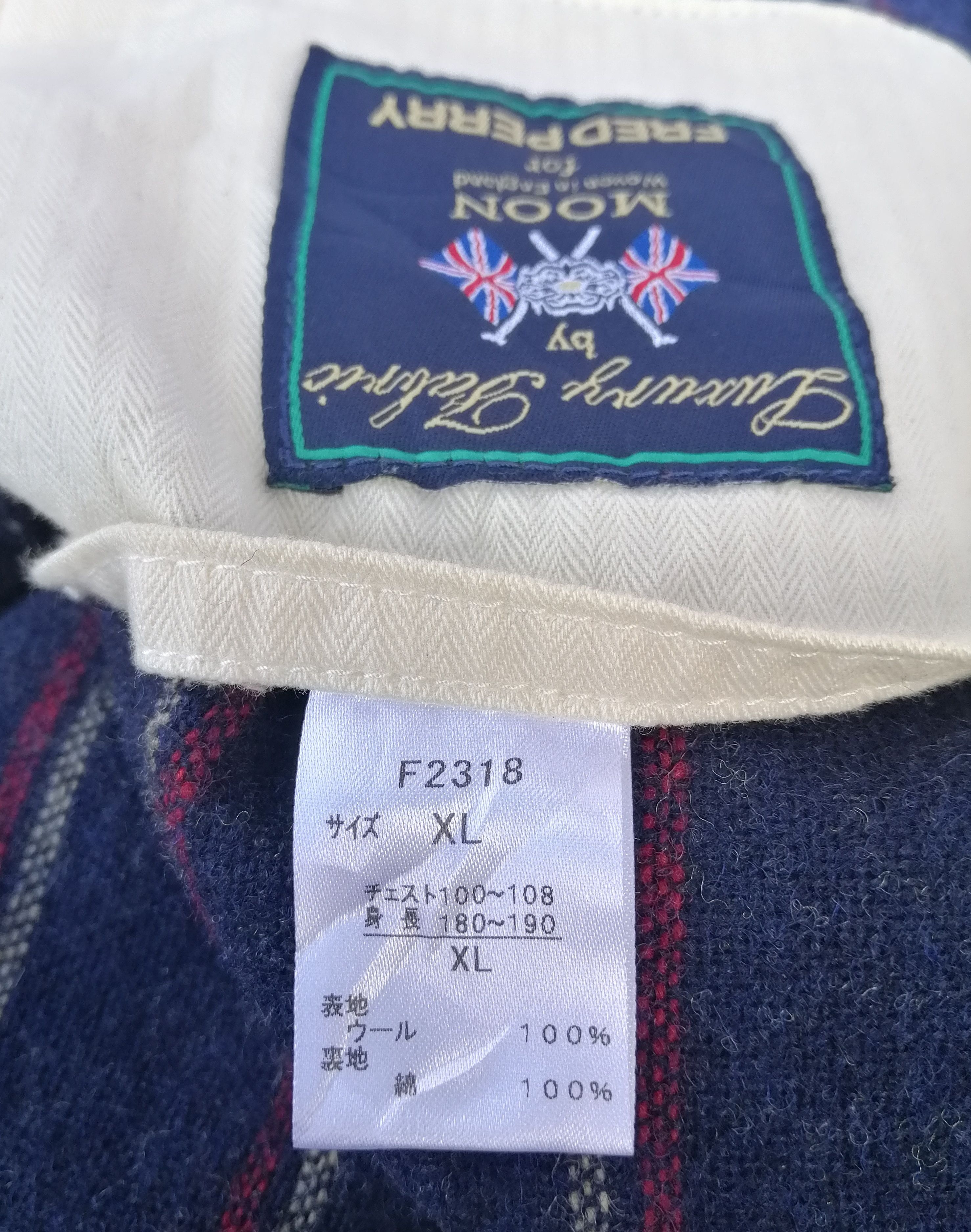 Fred Perry FRED PERRY Japan Wool Fabric Striped Pattern Jacket Size US M / EU 48-50 / 2 - 15 Thumbnail