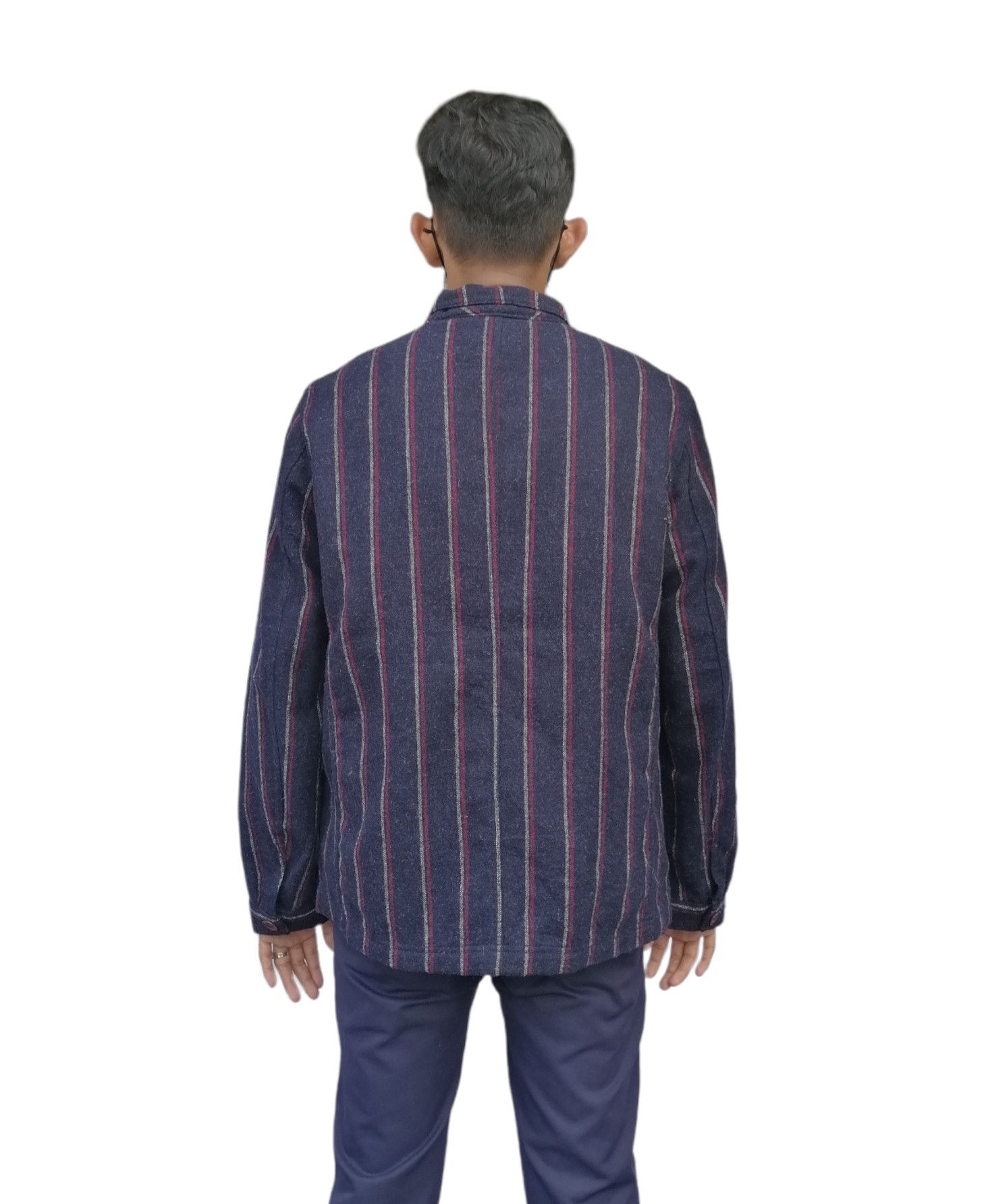 Fred Perry FRED PERRY Japan Wool Fabric Striped Pattern Jacket Size US M / EU 48-50 / 2 - 5 Thumbnail