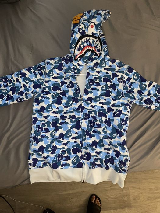 Bape ABC CAMO SHARK FULL ZIP HOODIE | Grailed