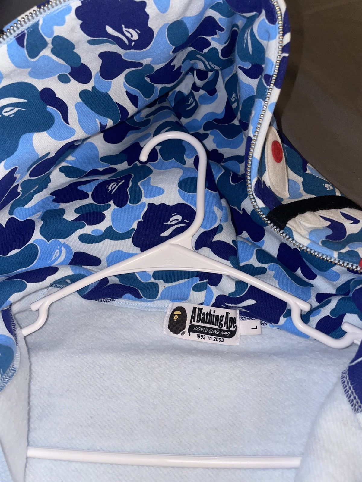 Bape ABC CAMO SHARK FULL ZIP HOODIE Size US L / EU 52-54 / 3 - 10 Thumbnail