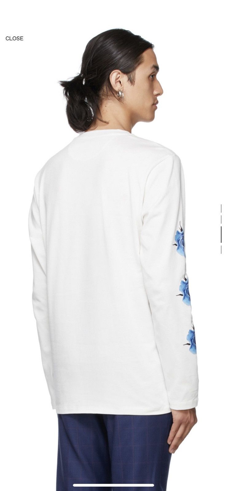 Paul Smith Paul Smith White Monarch Rose Long Sleeve T-Shirt Size US S / EU 44-46 / 1 - 10 Thumbnail