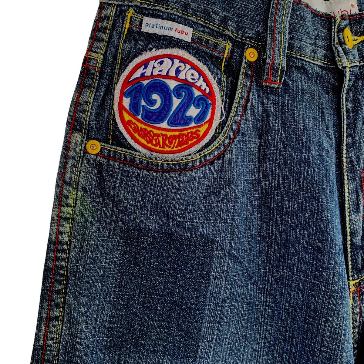 Fubu × Harlem Globetrotters Fubu X Harlem Globtrotters Patches Denim Pant Size US 28 / EU 44 - 7 Thumbnail