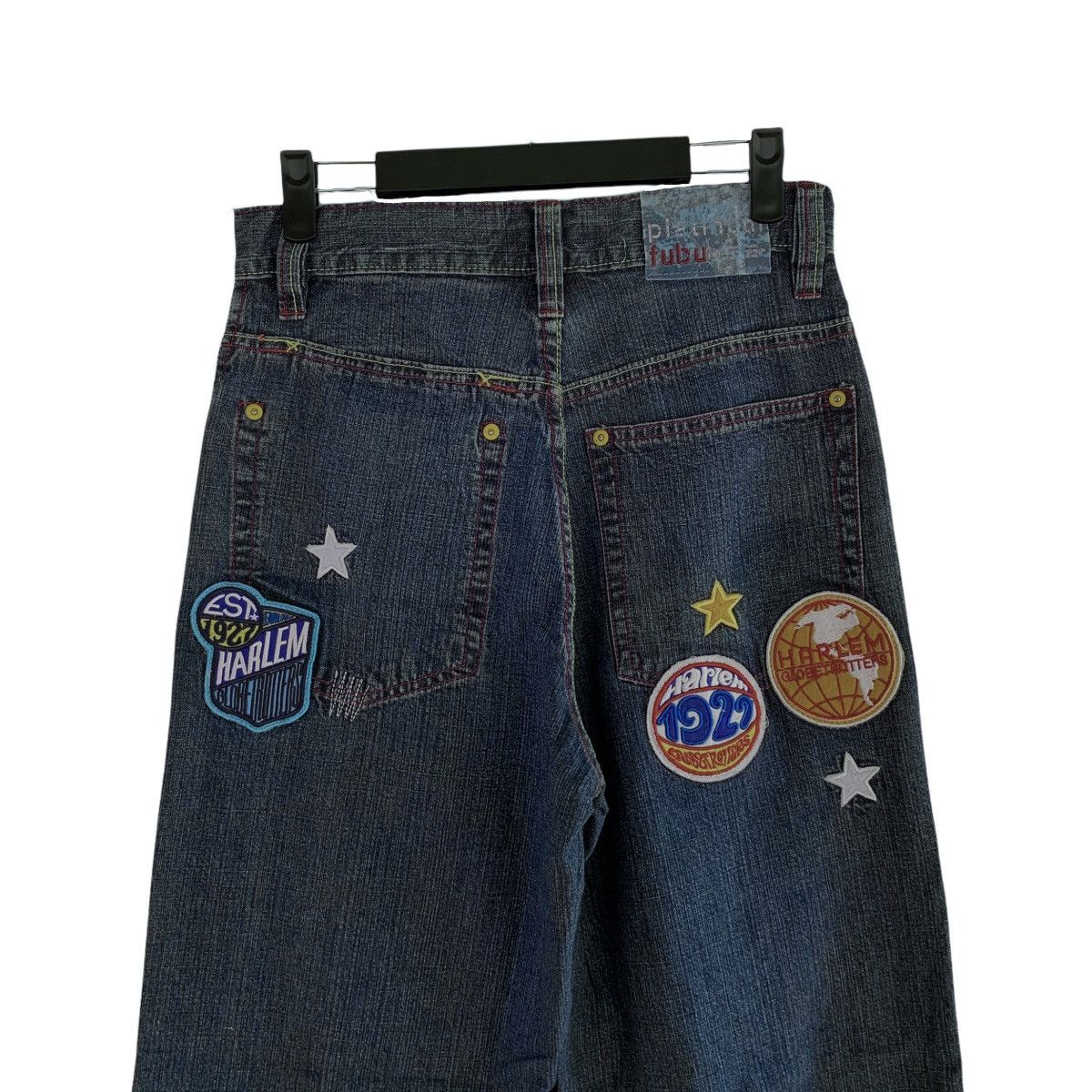 Fubu × Harlem Globetrotters Fubu X Harlem Globtrotters Patches Denim Pant Size US 28 / EU 44 - 6 Thumbnail