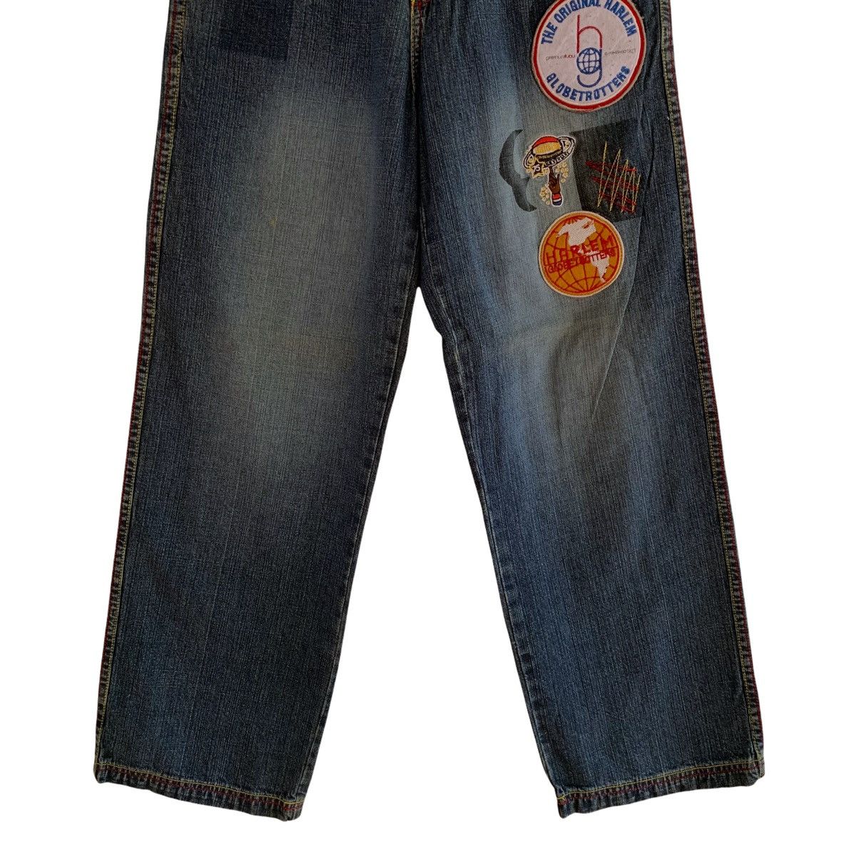 Fubu × Harlem Globetrotters Fubu X Harlem Globtrotters Patches Denim Pant Size US 28 / EU 44 - 4 Thumbnail