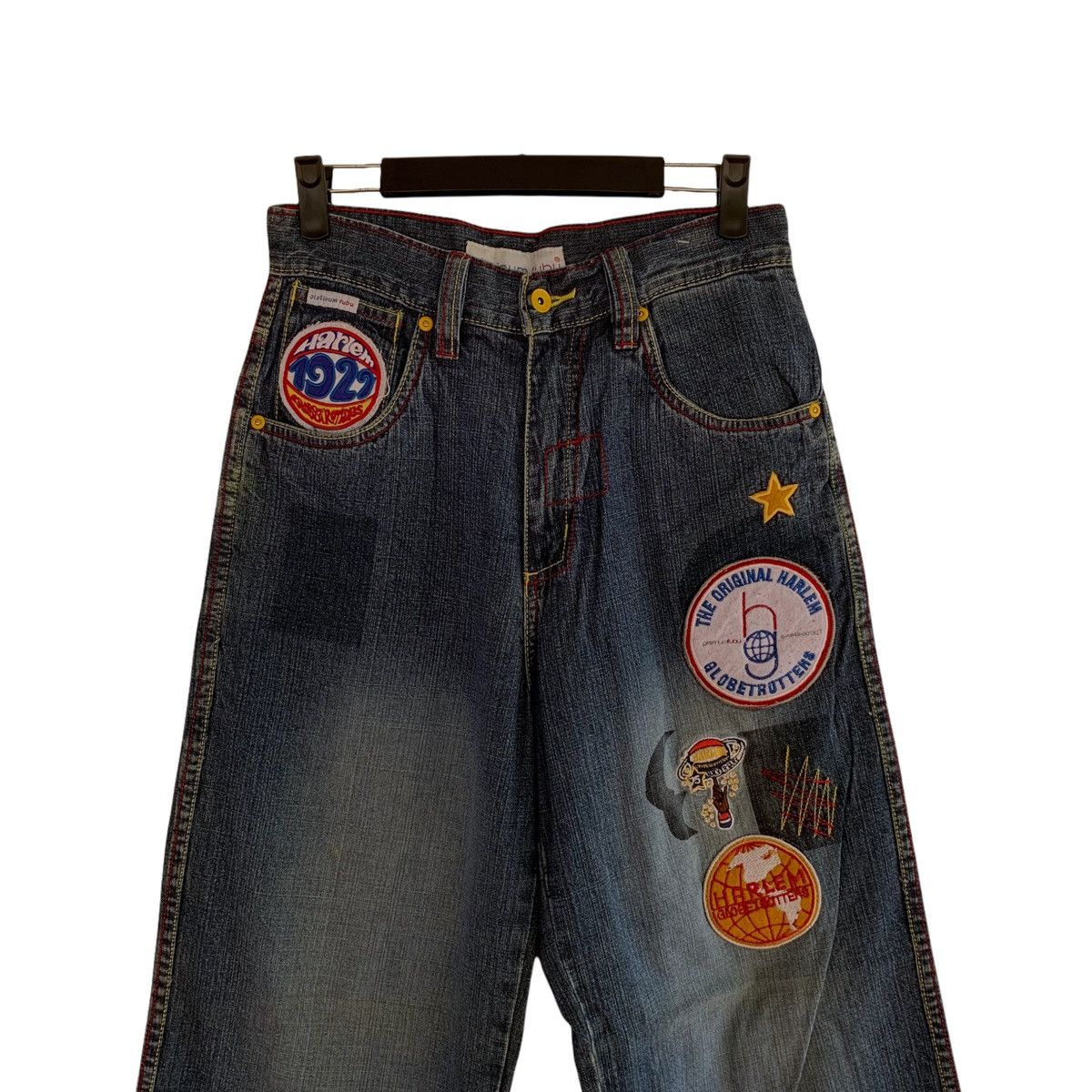 Fubu × Harlem Globetrotters Fubu X Harlem Globtrotters Patches Denim Pant Size US 28 / EU 44 - 3 Thumbnail