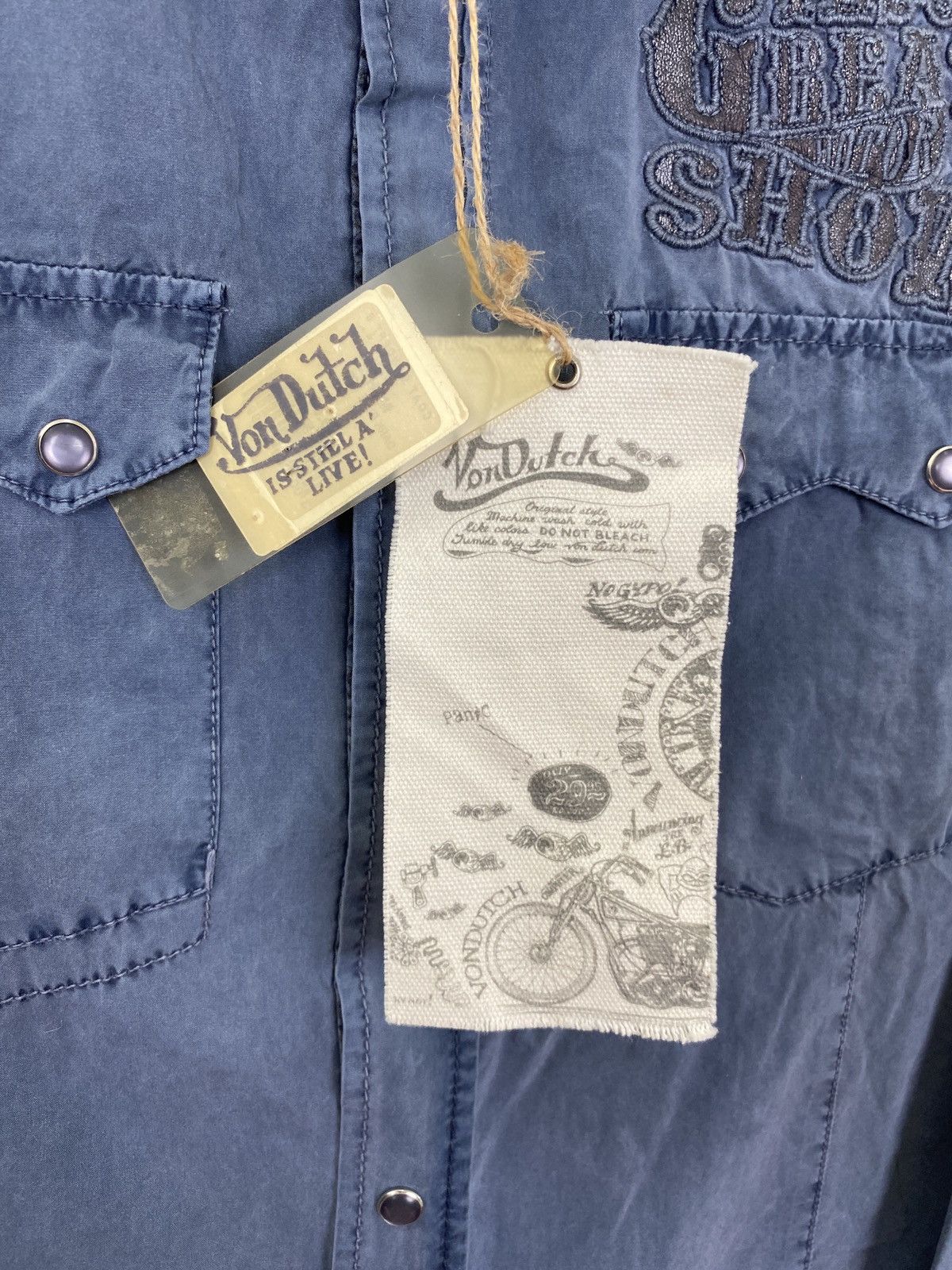 Von Dutch Vintage new shirt button ups up Von Dutch y2k polo luxury Size US M / EU 48-50 / 2 - 8 Thumbnail