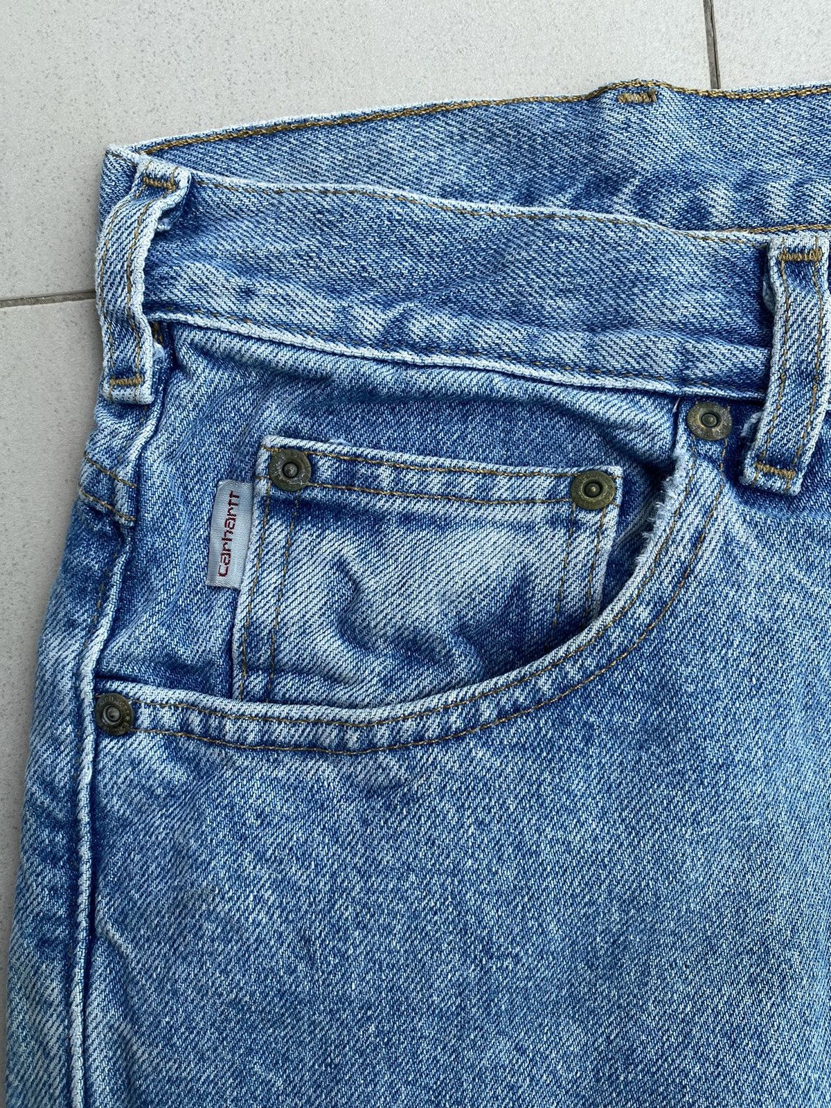 Carhartt 💥Vintage Carhartt Relaxed Fit Distressed Denim Size US 39 - 8 Thumbnail
