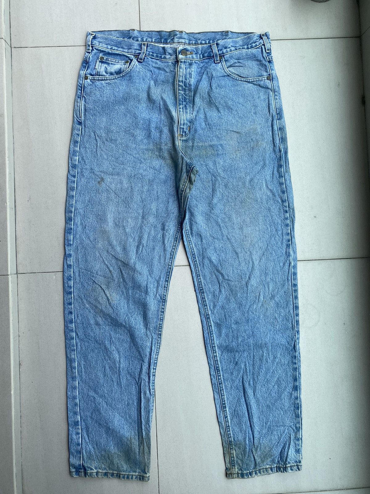 Carhartt 💥Vintage Carhartt Relaxed Fit Distressed Denim Size US 39 - 2 Thumbnail