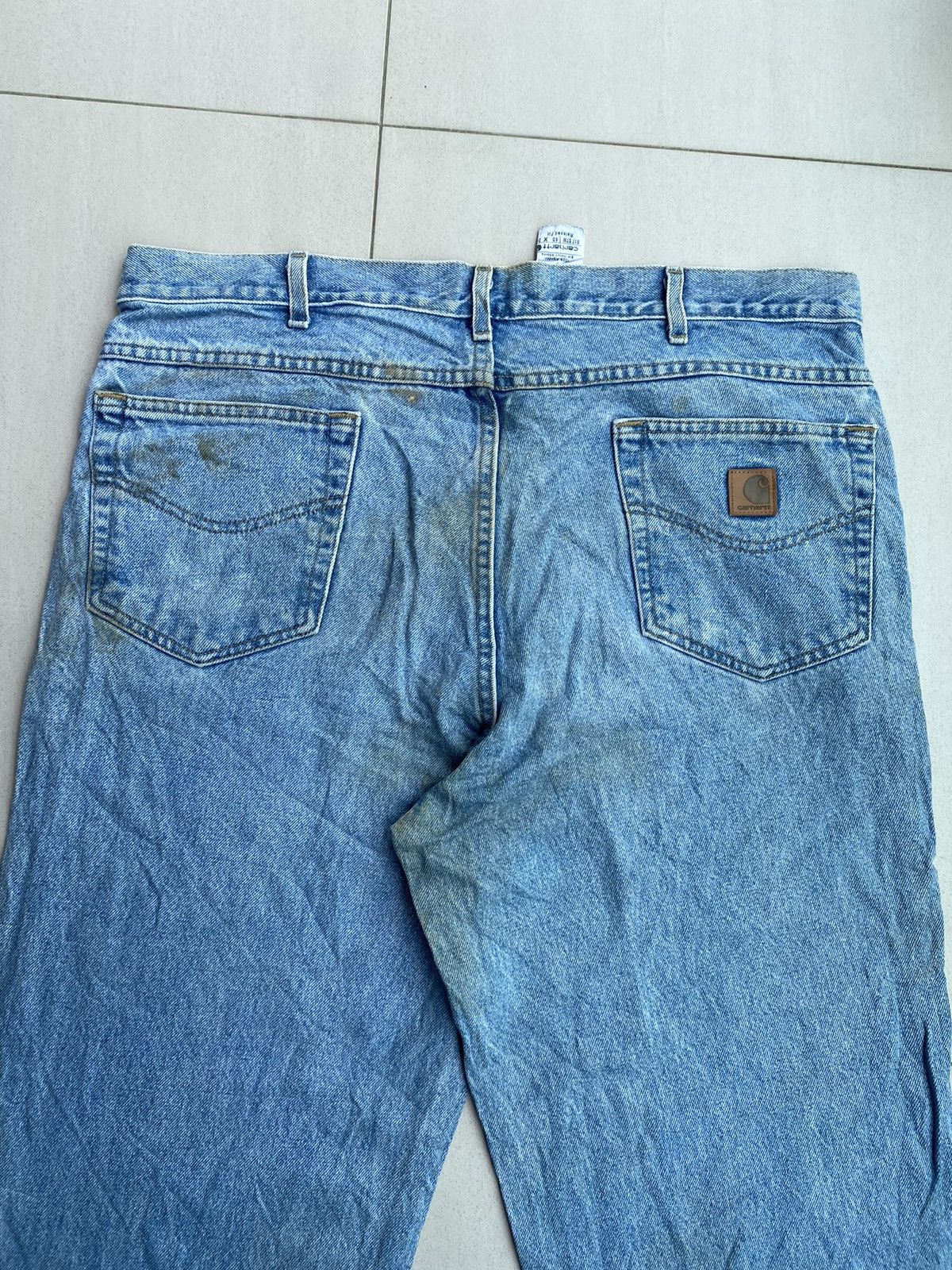 Carhartt 💥Vintage Carhartt Relaxed Fit Distressed Denim Size US 39 - 12 Thumbnail