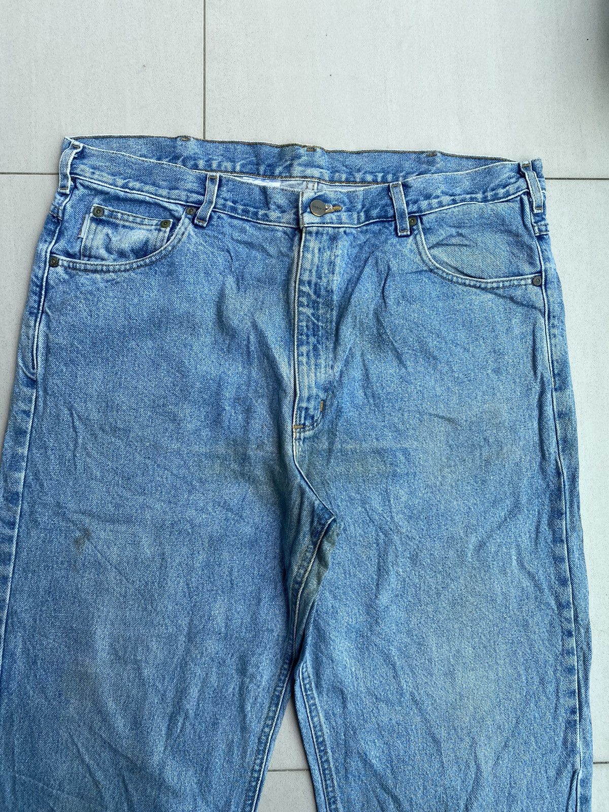 Carhartt 💥Vintage Carhartt Relaxed Fit Distressed Denim Size US 39 - 3 Thumbnail