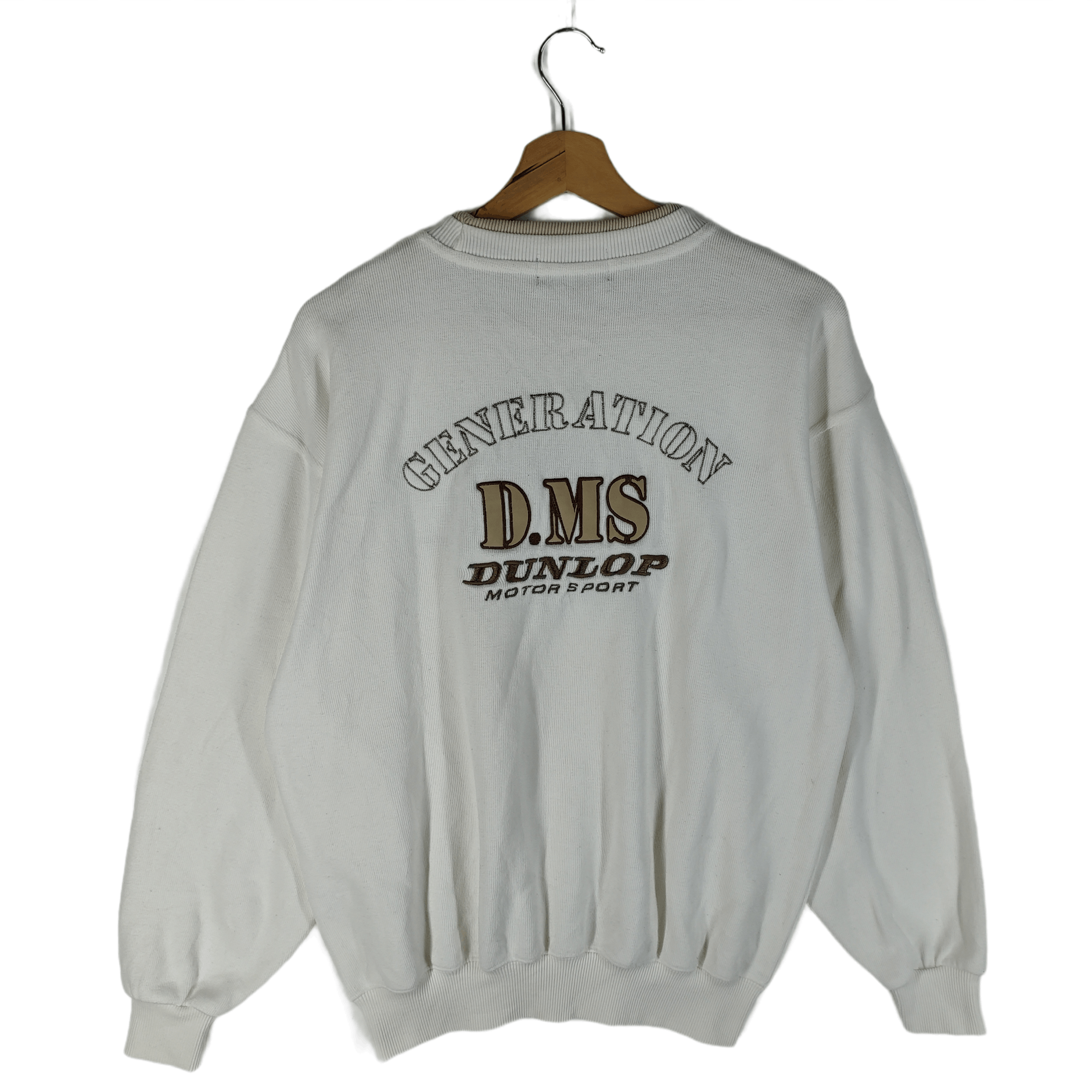 image of Dunlop Motorsports Sweatshirts in White, Men's (Size Large)