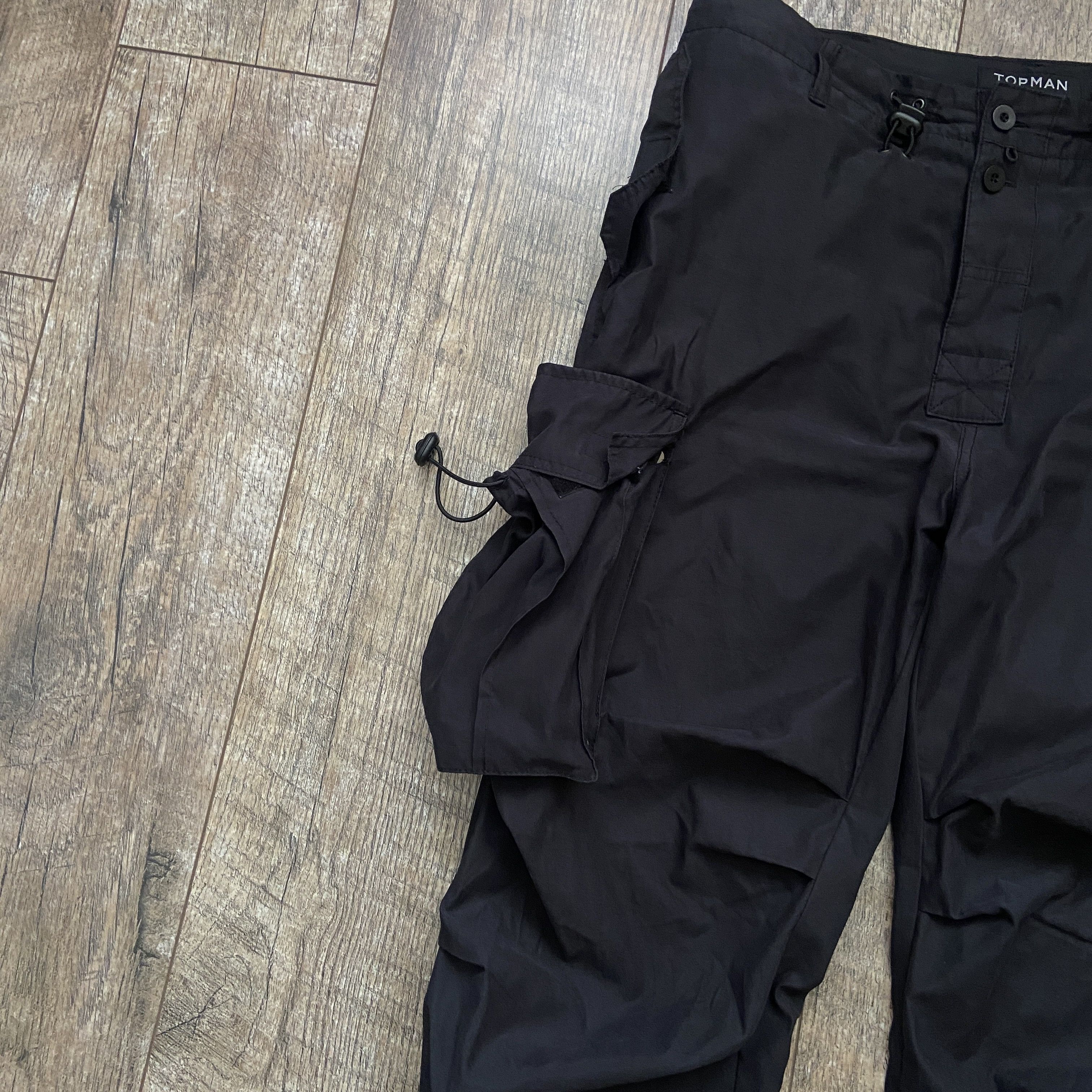 Vintage Topman Multi Pocket Utility Bondage Parachute Pants Size US 36 / EU 52 - 3 Thumbnail