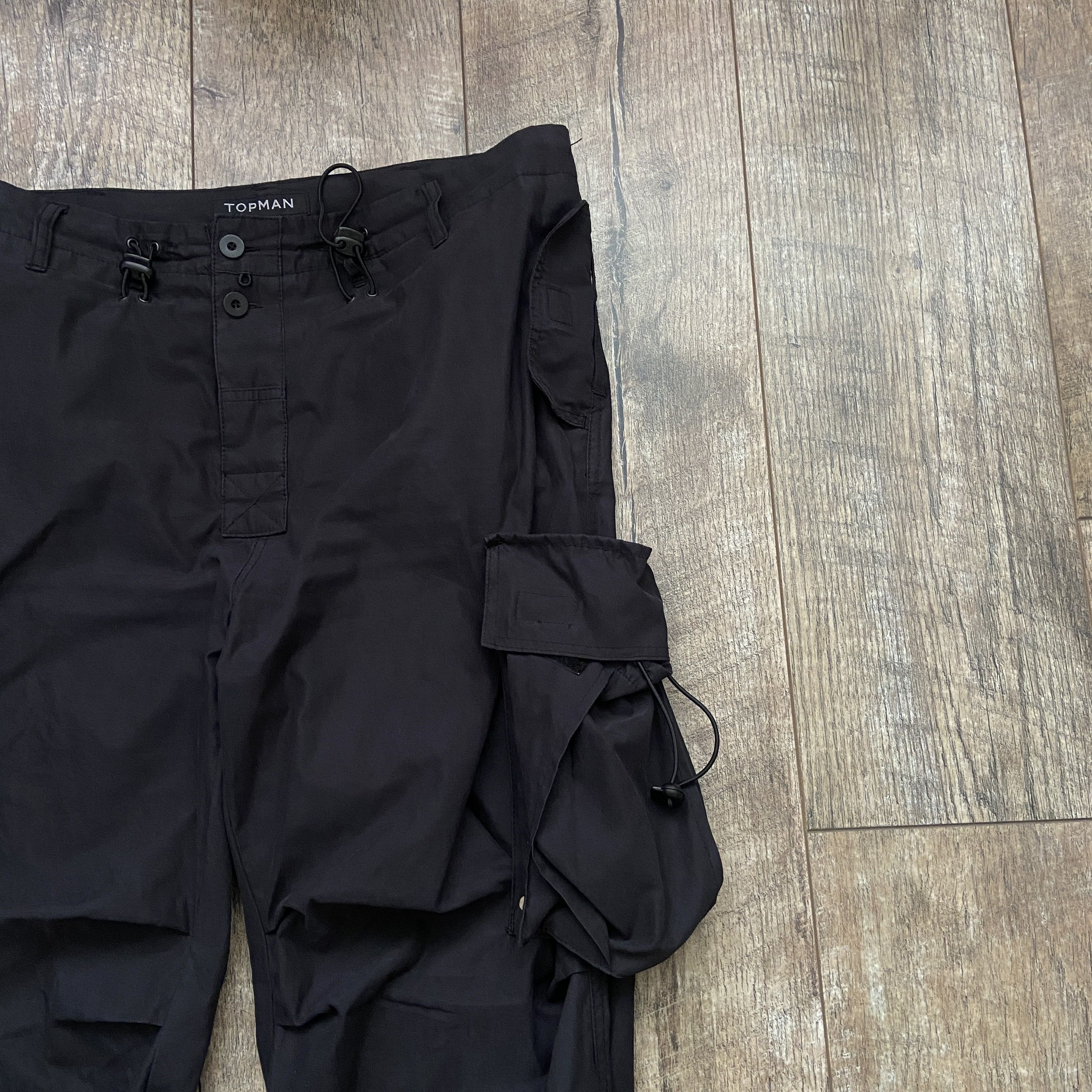 Vintage Topman Multi Pocket Utility Bondage Parachute Pants Size US 36 / EU 52 - 2 Thumbnail