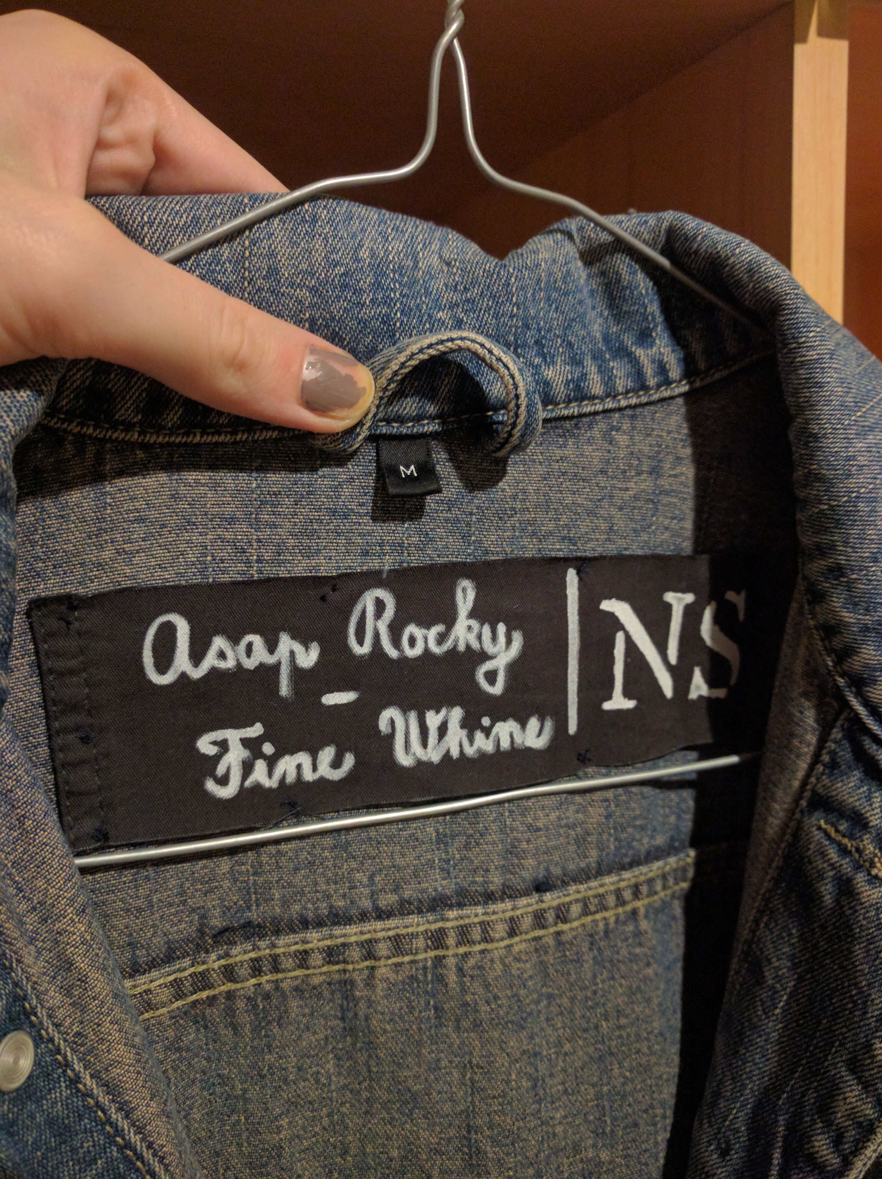 Handmade Unisex hand-painted jacket inspired by ASAP Rocky Size US M / EU 48-50 / 2 - 8 Thumbnail