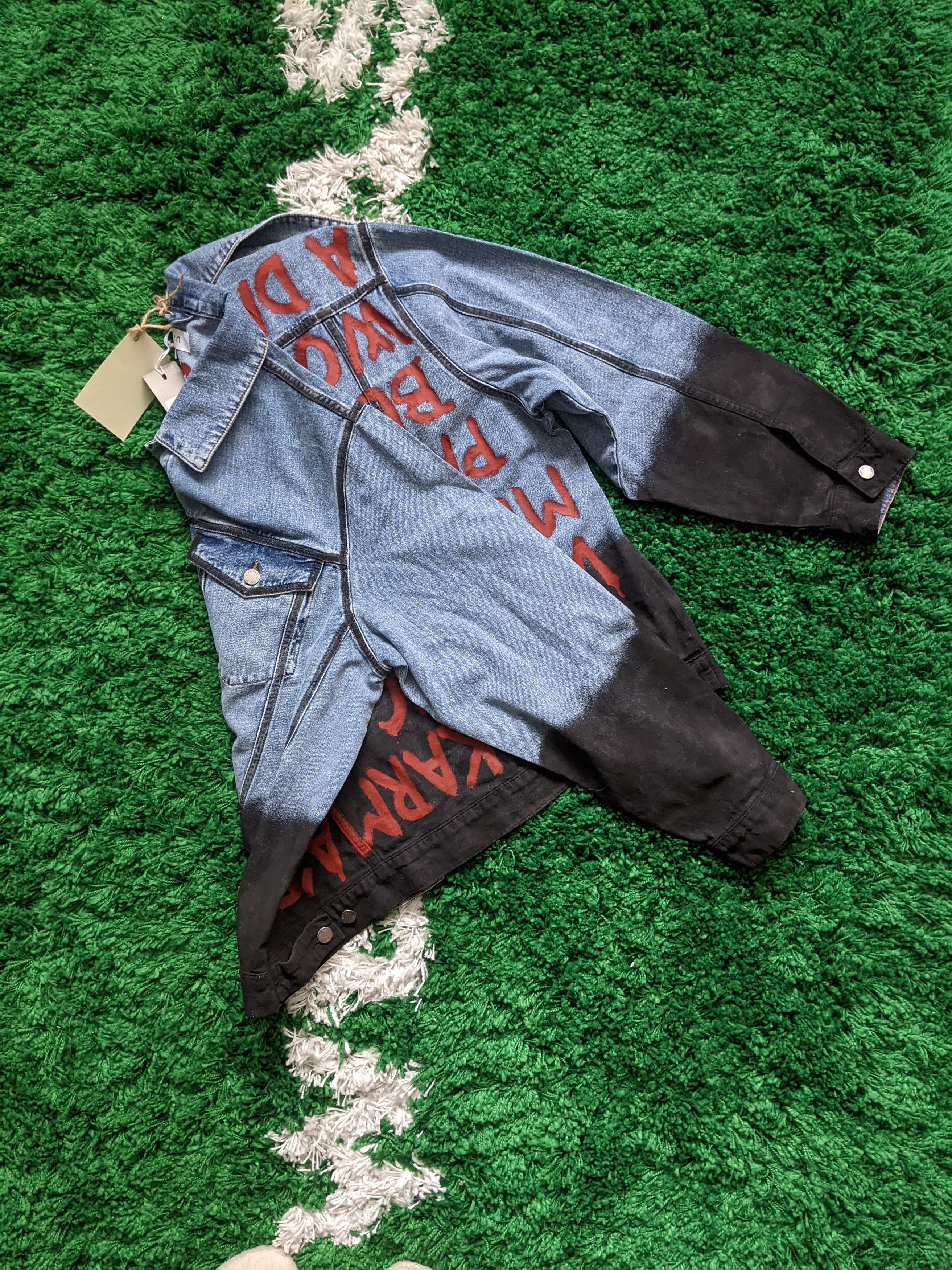 Handmade Unisex hand-painted jacket inspired by ASAP Rocky Size US M / EU 48-50 / 2 - 4 Thumbnail