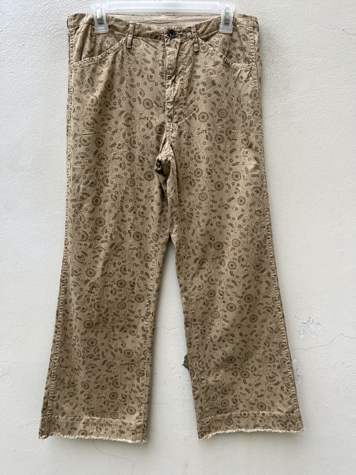 45rpm Vintage 45rpm Japan Floral Printed Cropped Flare Pant Size US 31 - 6 Thumbnail