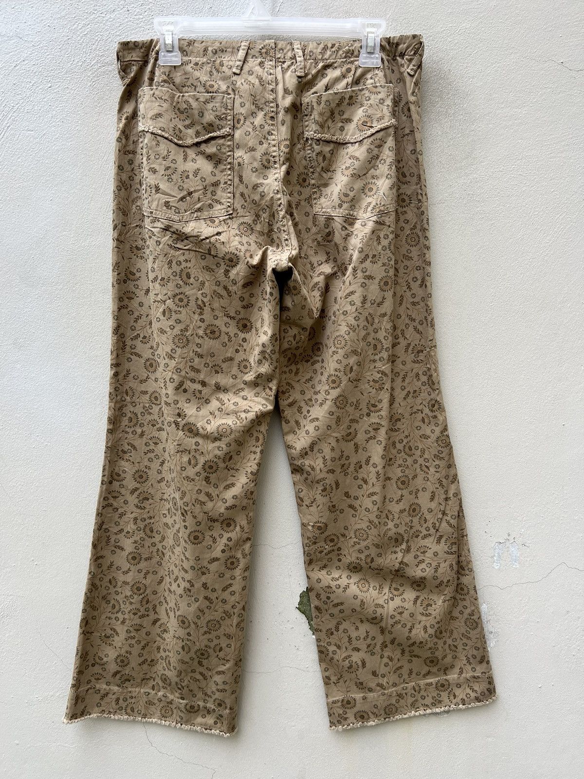 45rpm Vintage 45rpm Japan Floral Printed Cropped Flare Pant Size US 31 - 14 Thumbnail