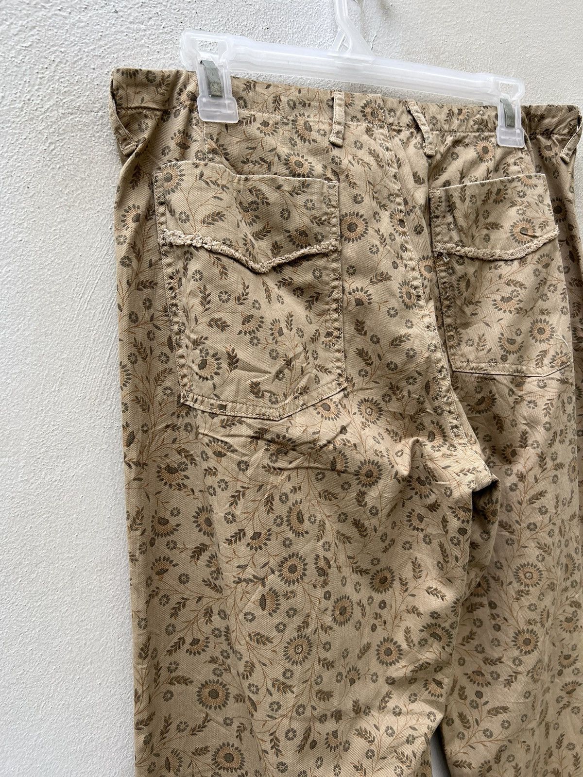 45rpm Vintage 45rpm Japan Floral Printed Cropped Flare Pant Size US 31 - 15 Thumbnail