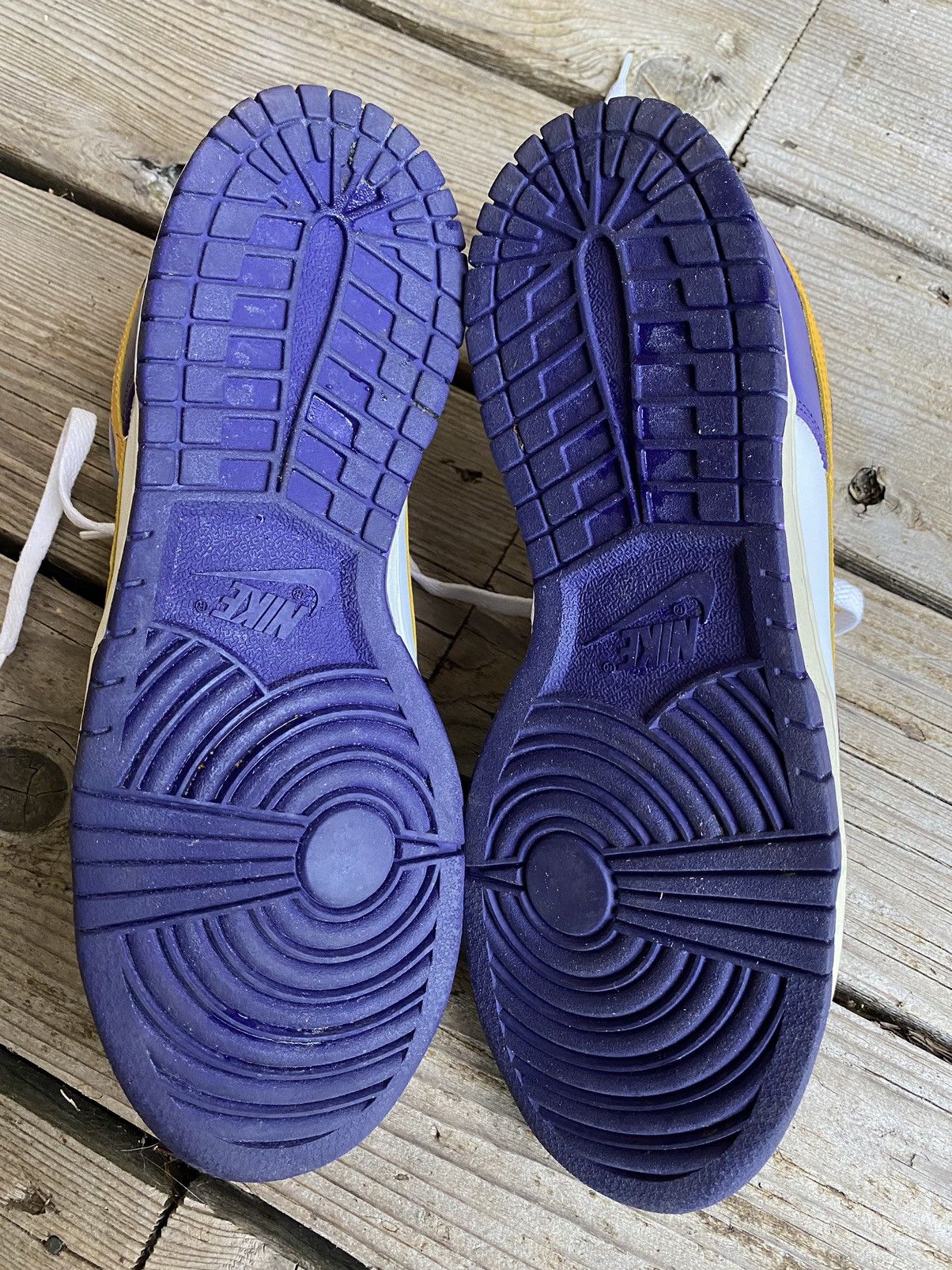 Nike Vintage Y2K Nike Dunk Low NBA LA Lakers Sneakers Size US 10 / EU 43 - 12 Thumbnail