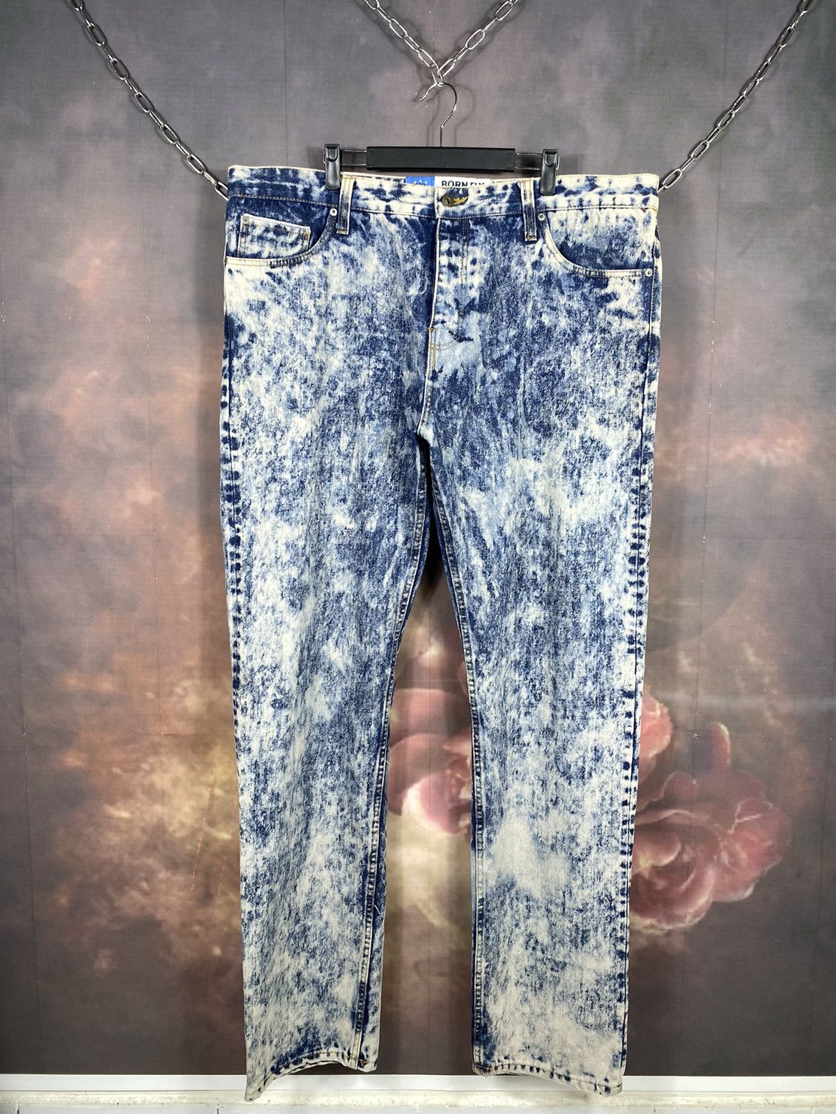 Japanese Brand × Jean × Vintage Vintage Born Fly Stone Washed Denim Jeans Size US 43 - 1 Thumbnail