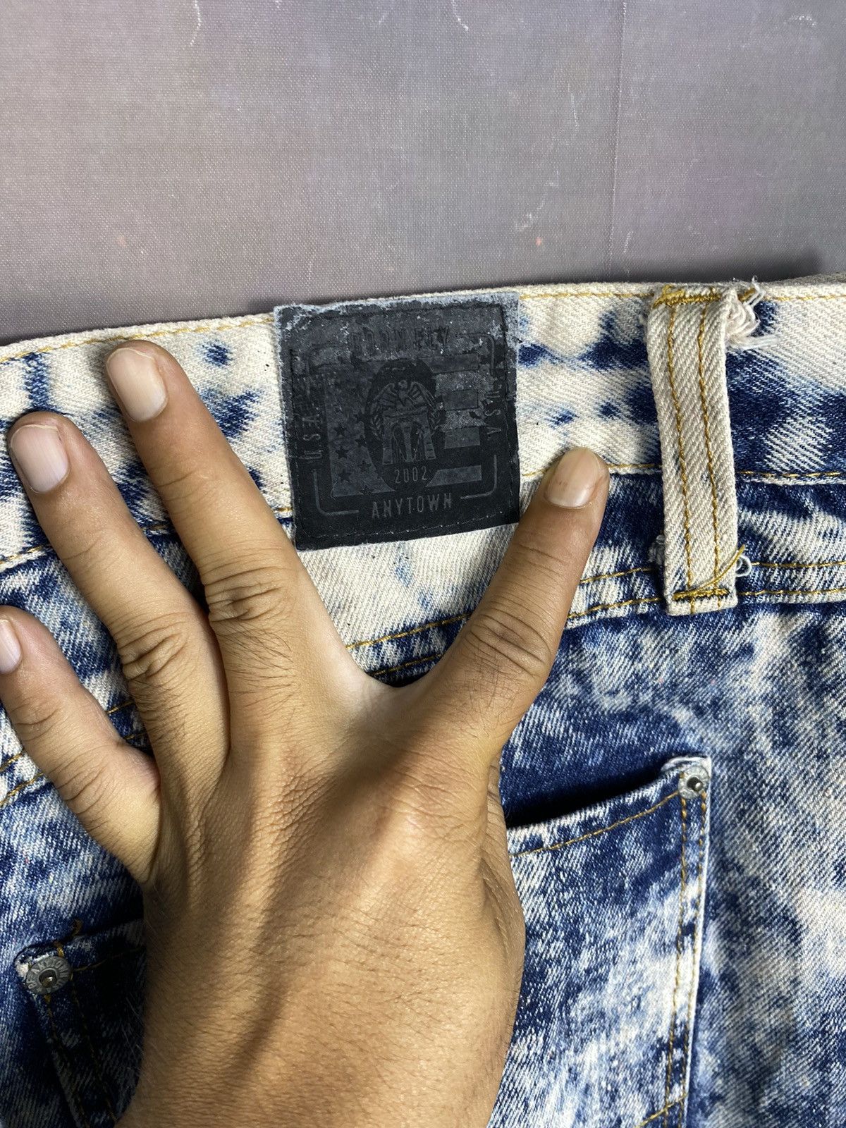 Japanese Brand × Jean × Vintage Vintage Born Fly Stone Washed Denim Jeans Size US 43 - 9 Thumbnail