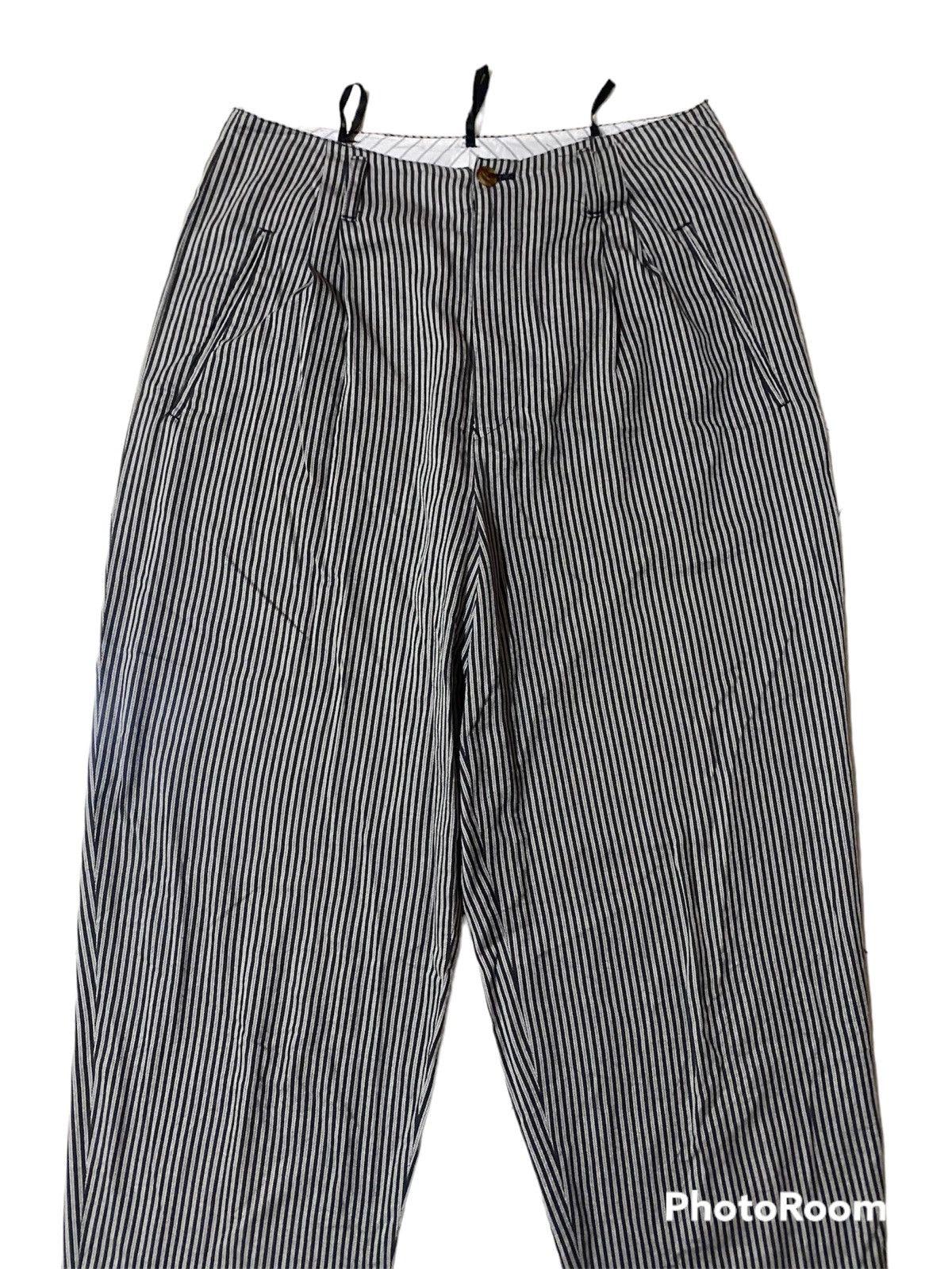 Jean Paul Gaultier 💥Vintage 90s Jean Paul Gaultier Stripe Pant Size 26" / US 2 / IT 38 - 4 Thumbnail