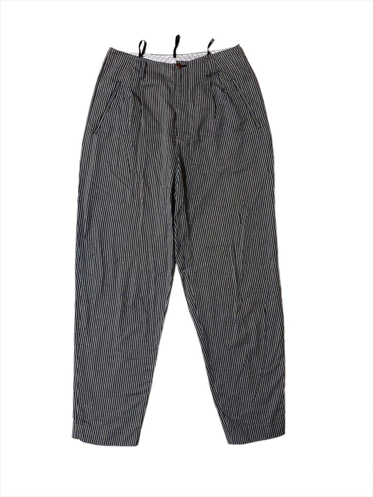 Jean Paul Gaultier 💥Vintage 90s Jean Paul Gaultier Stripe Pant Size 26" / US 2 / IT 38 - 1 Thumbnail