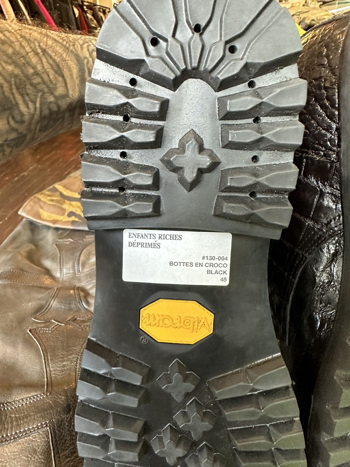 Enfants Riches Deprimes ERD 1/1 Alligator Crocodile Leather RUNWAY BOOTS Size US 11.5 / EU 44-45 - 16 Thumbnail