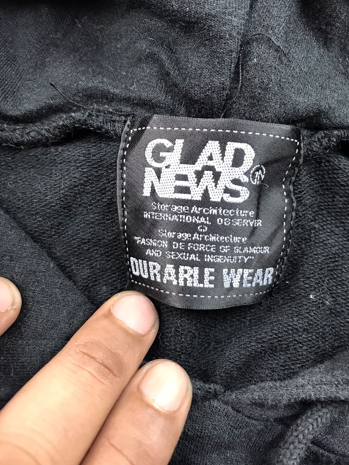 Japanese Brand GLAD NEWS DURABLE WEAR BAGGY HOODIE PUNKER Size US M / EU 48-50 / 2 - 7 Thumbnail