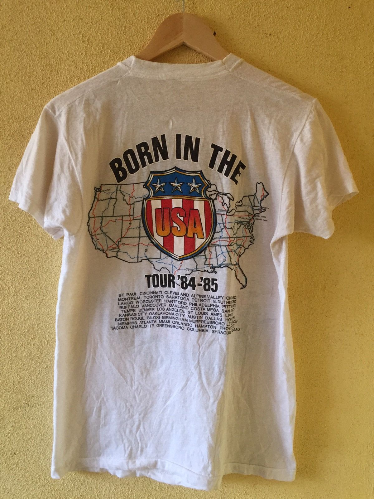 Band Tees Vintage 80's Bruce Springteen Band Tour Tee Tshirt Size US L / EU 52-54 / 3 - 5 Thumbnail