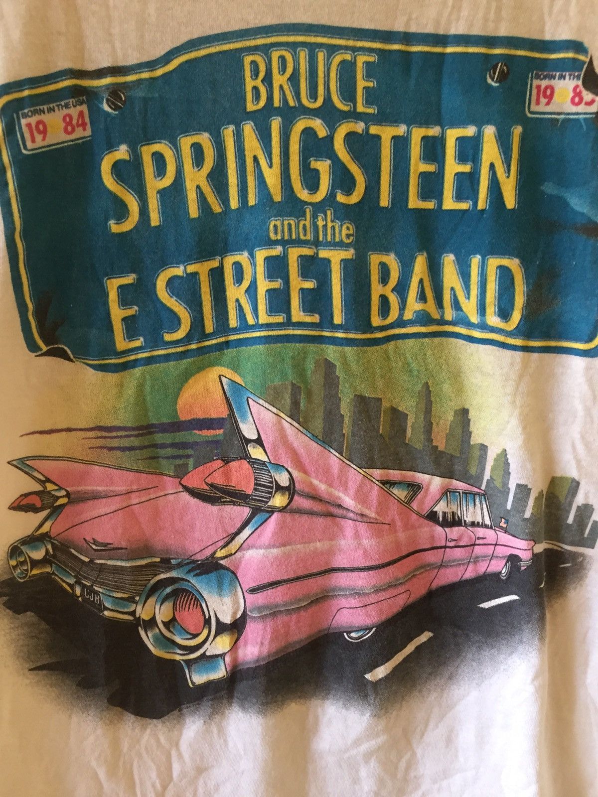 Band Tees Vintage 80's Bruce Springteen Band Tour Tee Tshirt Size US L / EU 52-54 / 3 - 2 Thumbnail