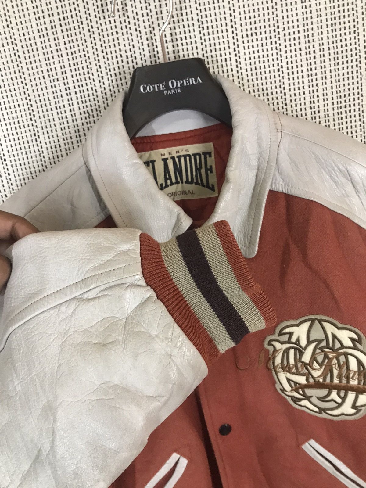 MLB × Vintage ‼️VINTAGE MLB MEN'S FLANDRE VARSITY JACKET wool DISTRESSED‼️ Size US L / EU 52-54 / 3 - 6 Thumbnail