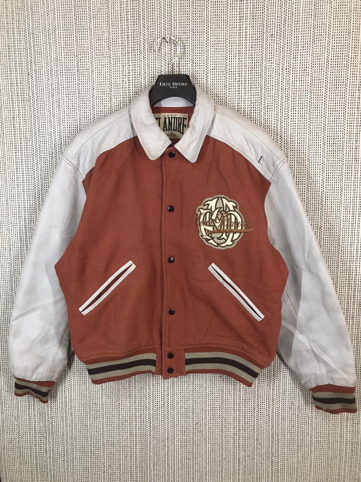 MLB × Vintage ‼️VINTAGE MLB MEN'S FLANDRE VARSITY JACKET wool DISTRESSED‼️ Size US L / EU 52-54 / 3 - 2 Thumbnail