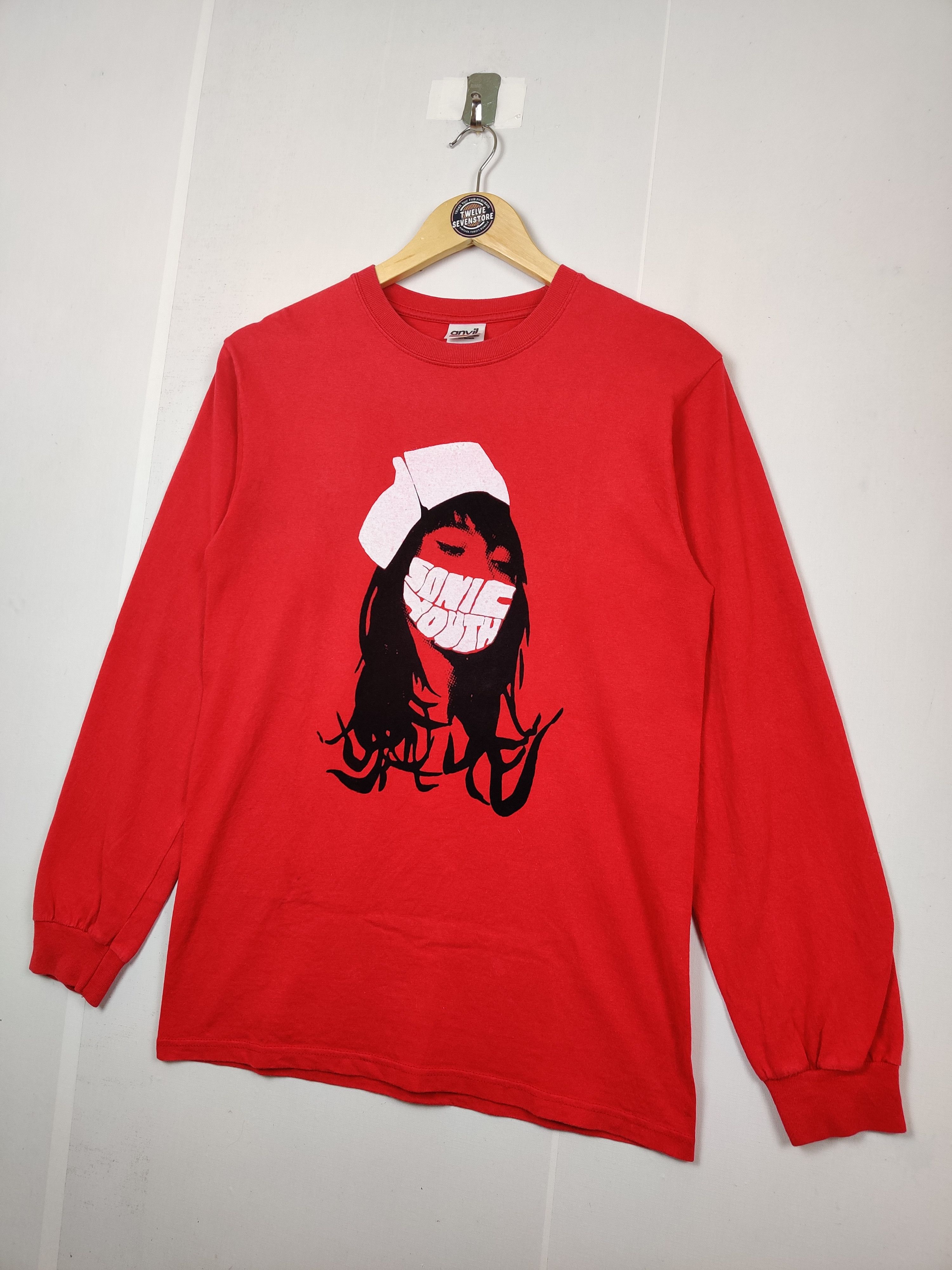 Band Tees Vintage Sonic Youth Nurse Band Long Sleeve Tee Tshirt Size US S / EU 44-46 / 1 - 2 Thumbnail