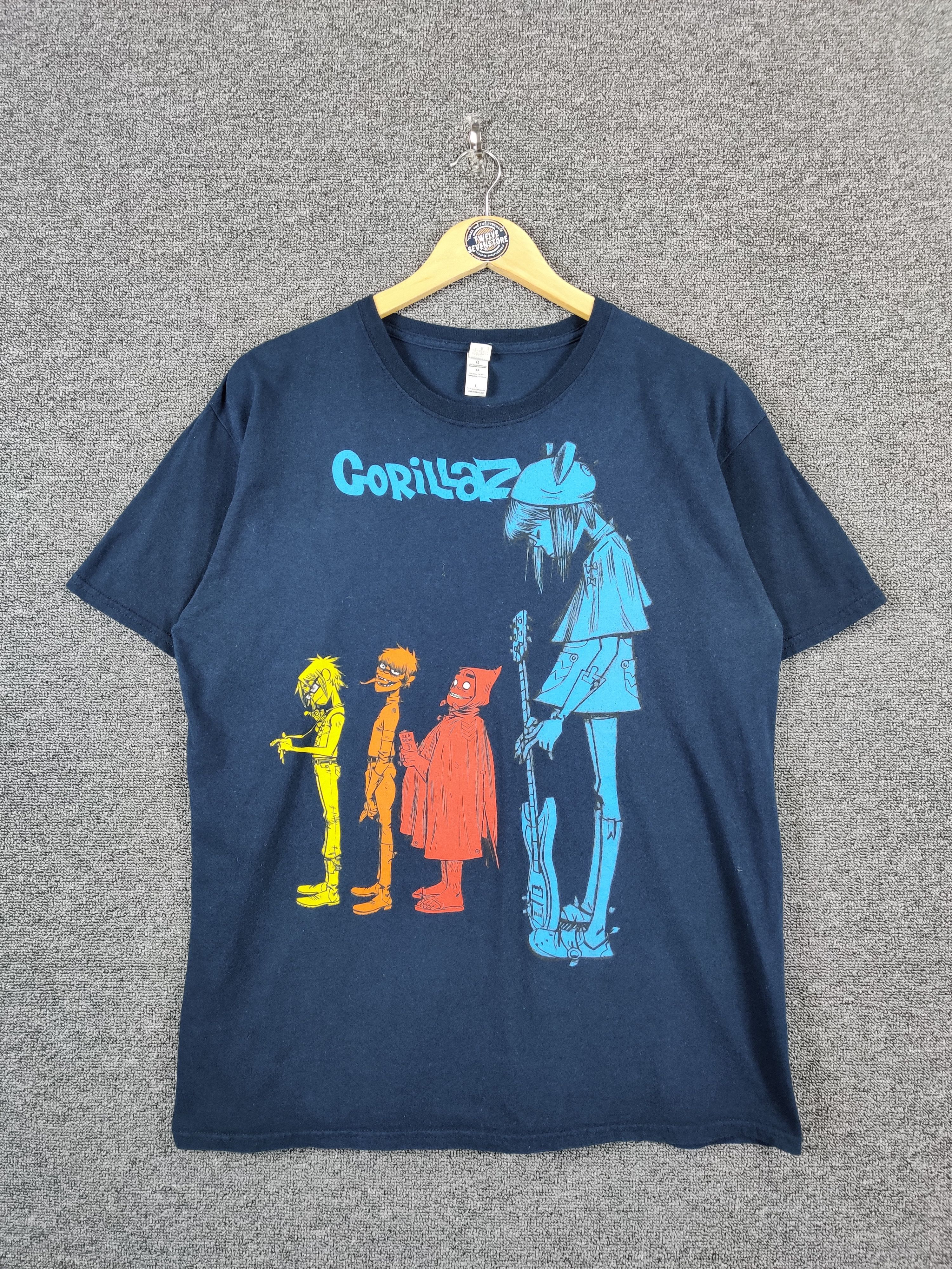 Band Tees Vintage Gorillaz Band Tee Tshirt Size US L / EU 52-54 / 3 - 1 Thumbnail