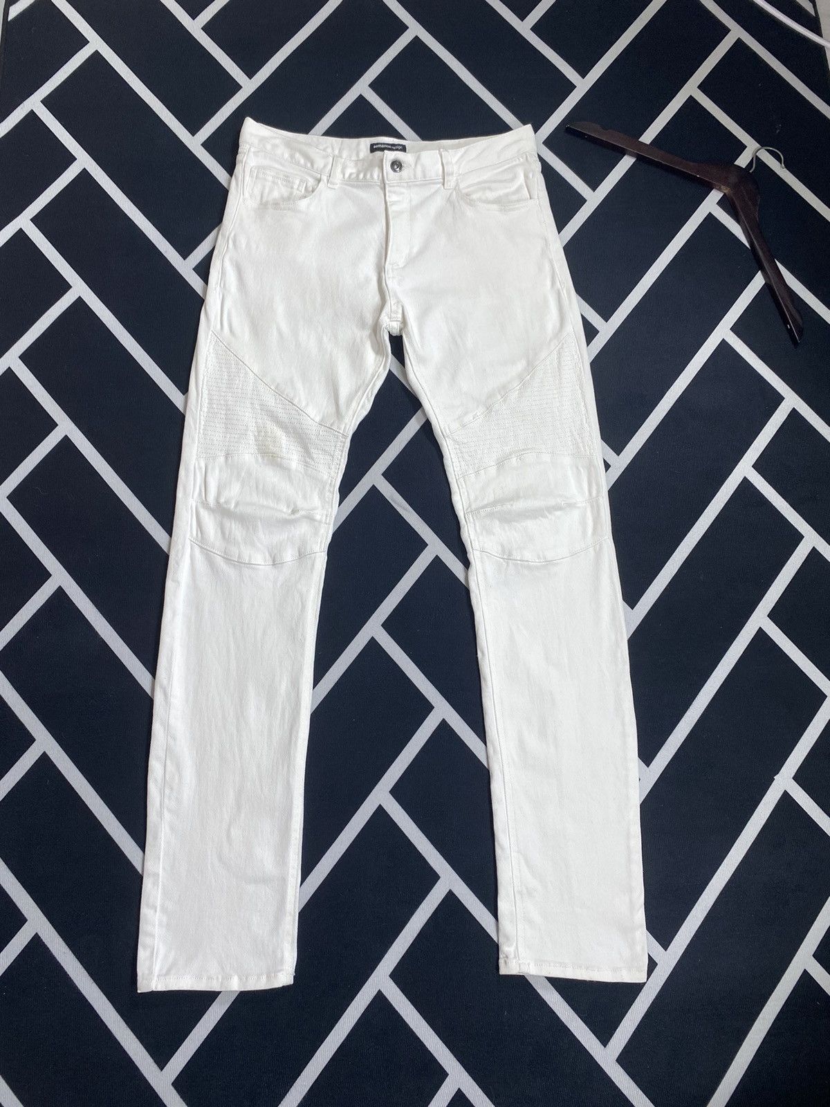 Japanese Brand × Vintage × semanticdesign Steals🔥 Vintage Japanese Sematic Design Biker Pants Size US 33 - 1 Thumbnail