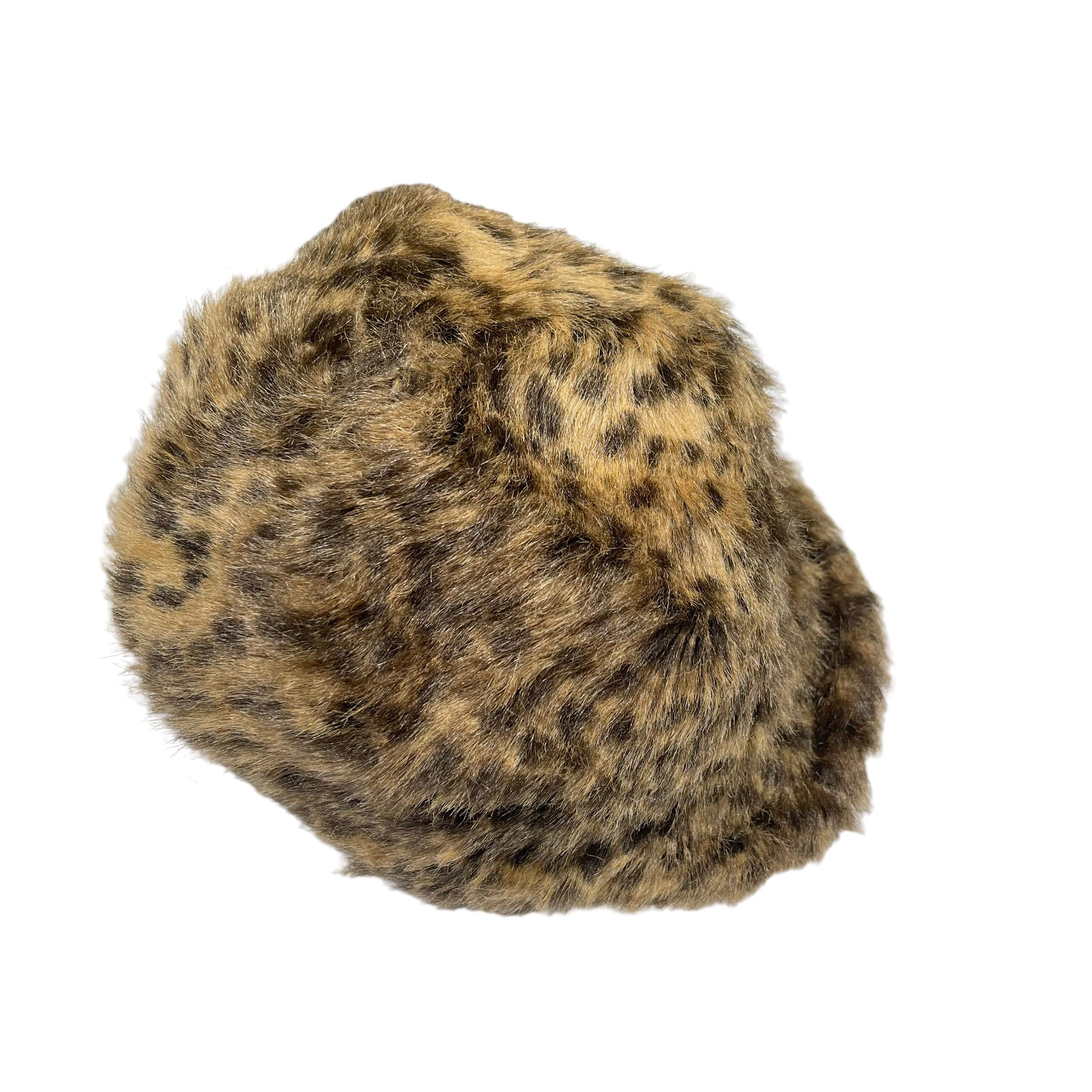 CA4LA CA4LA Leopard Print Mohair Mink Fur Hat Size ONE SIZE - 6 Thumbnail