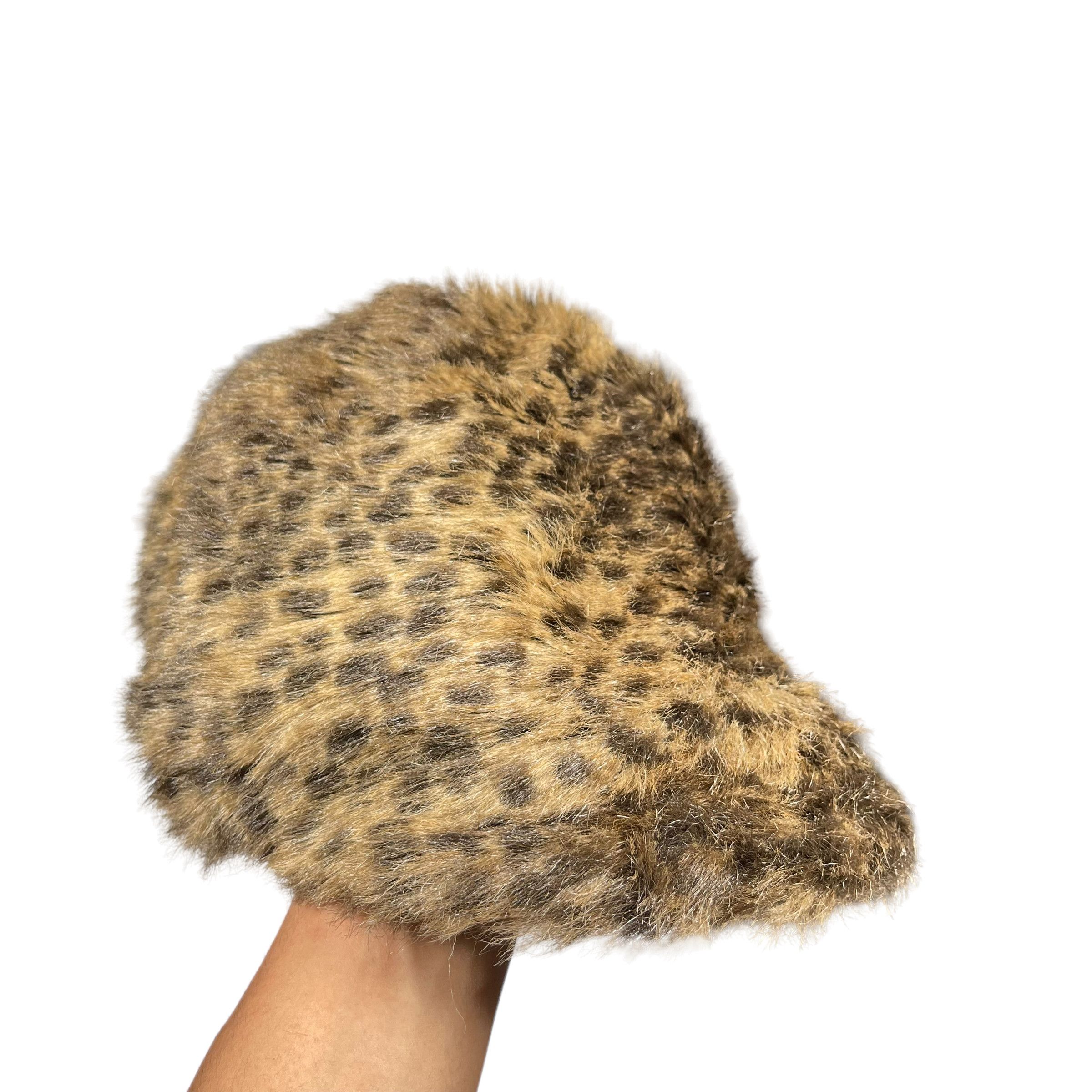 CA4LA CA4LA Leopard Print Mohair Mink Fur Hat Size ONE SIZE - 4 Thumbnail