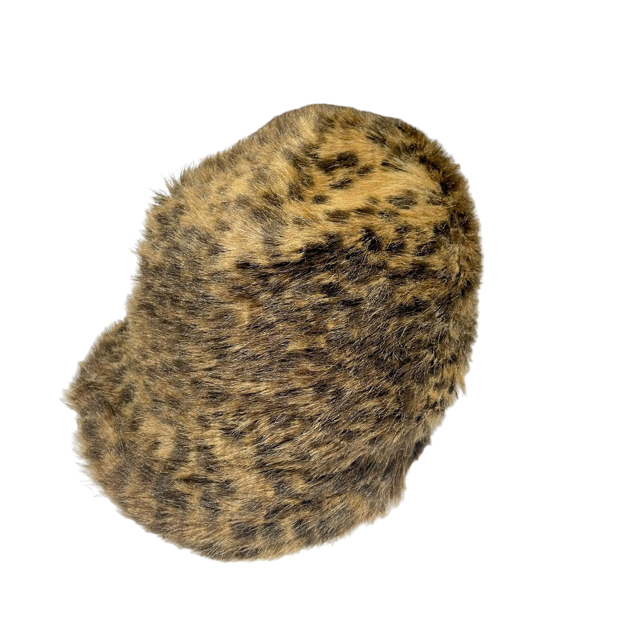CA4LA CA4LA Leopard Print Mohair Mink Fur Hat Size ONE SIZE - 1 Thumbnail