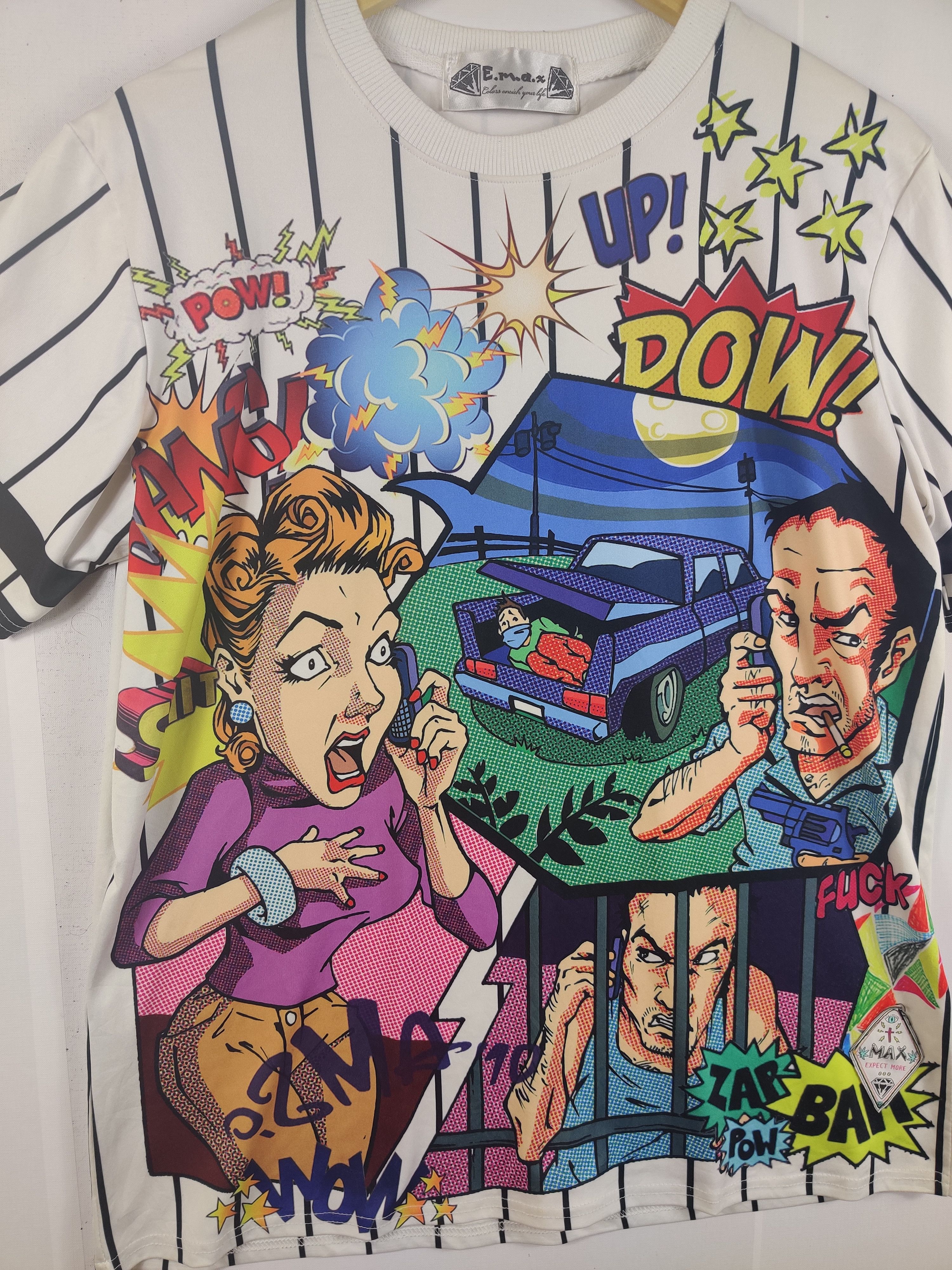 Vintage Vintage Art Comics Fullprint Tee Tshirt Nice Design Size US L / EU 52-54 / 3 - 3 Thumbnail
