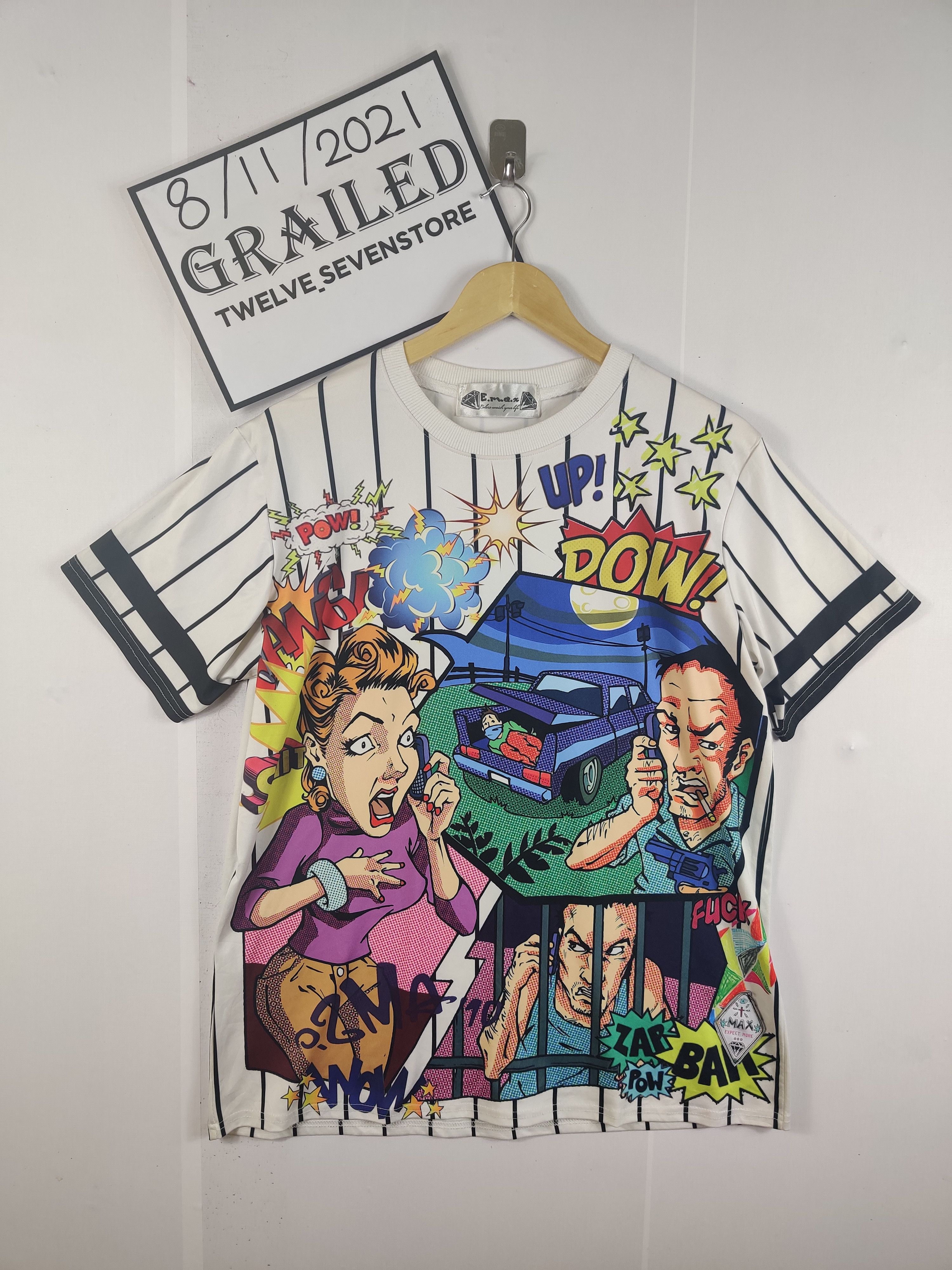 Vintage Vintage Art Comics Fullprint Tee Tshirt Nice Design Size US L / EU 52-54 / 3 - 1 Thumbnail