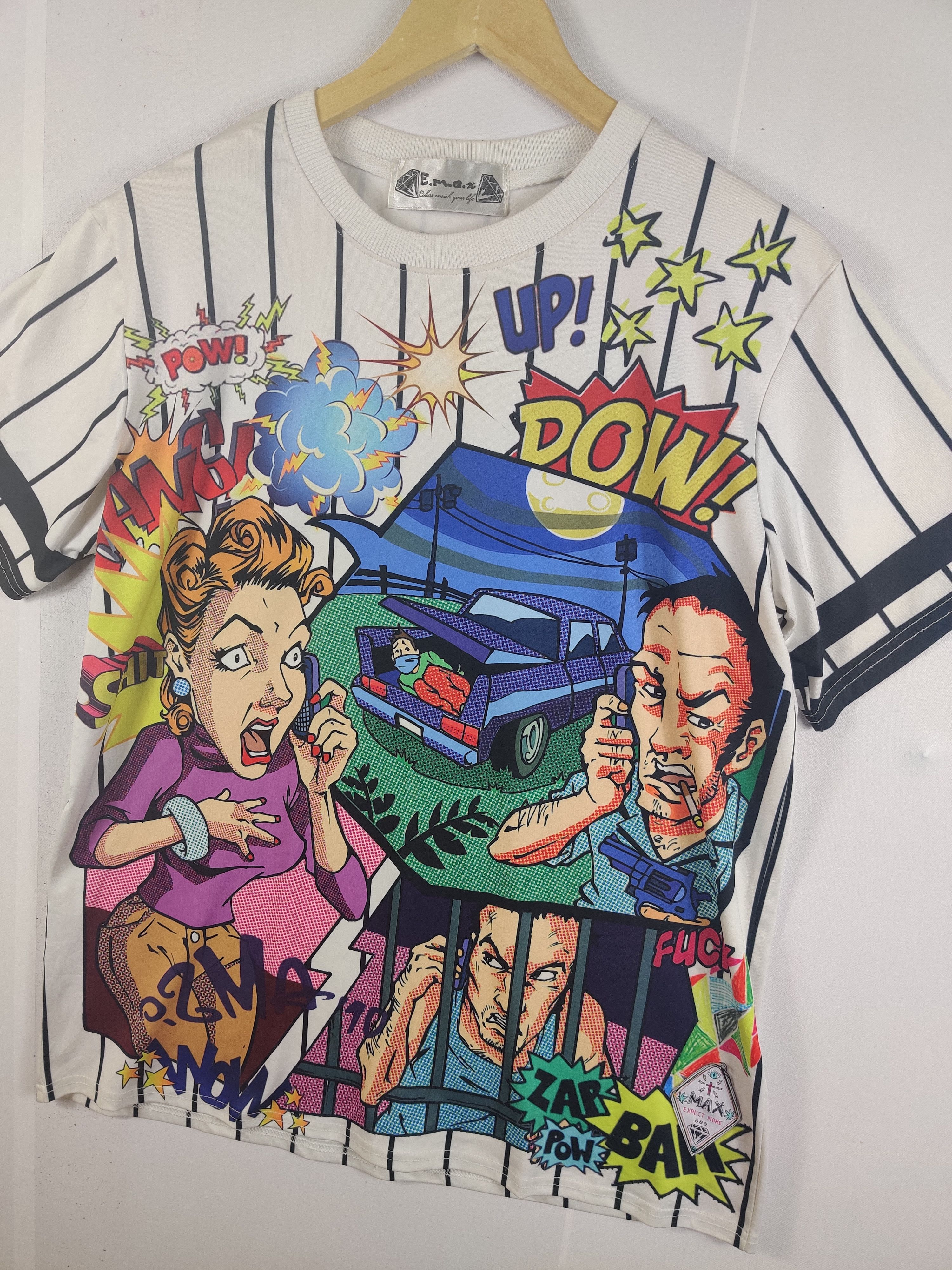 Vintage Vintage Art Comics Fullprint Tee Tshirt Nice Design Size US L / EU 52-54 / 3 - 2 Thumbnail